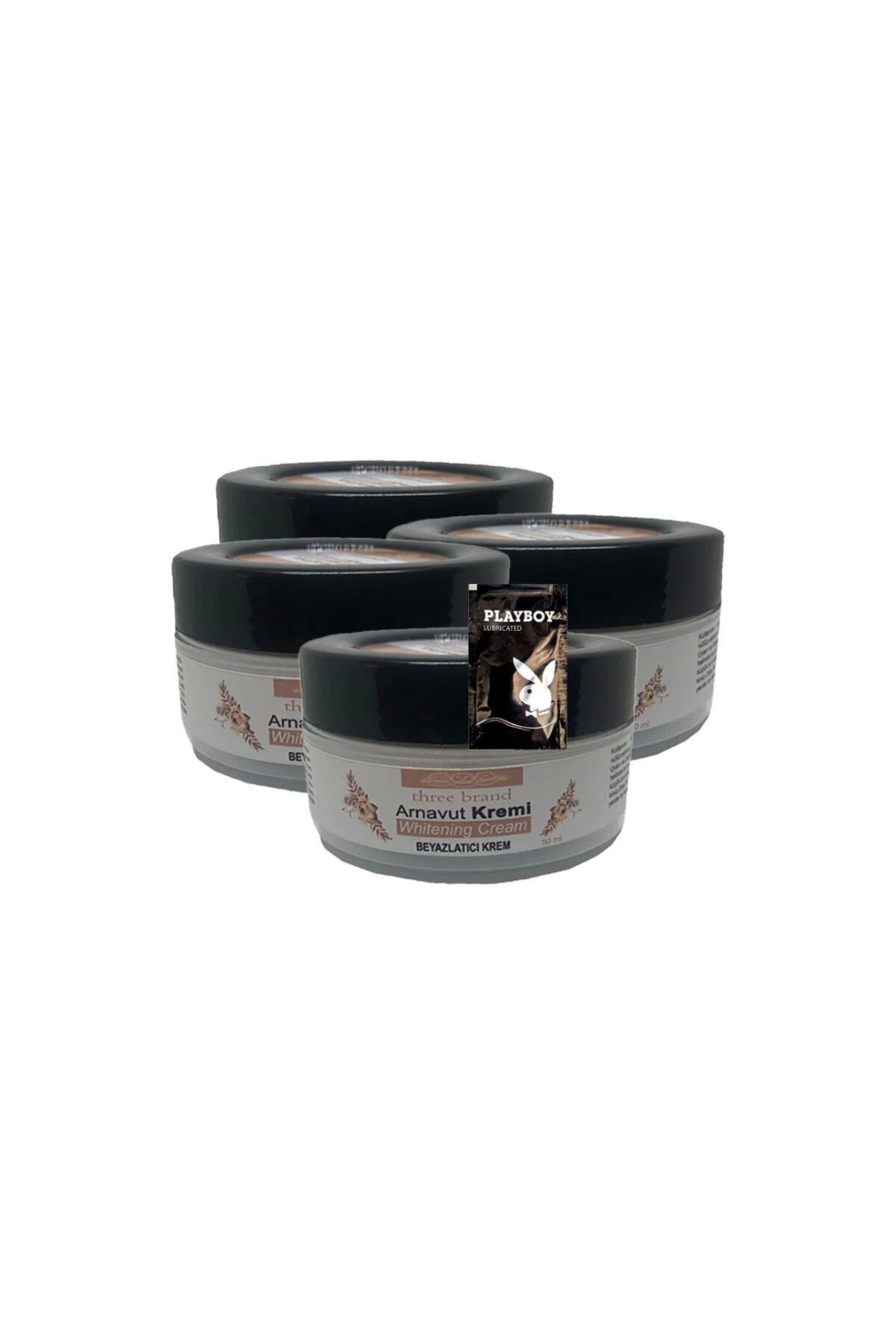 ÖYKÜ VE YİĞİT Arnavut Kremi 4x50 ml Cilt Renk Açıcı Masaj Bakım Kremi 1 adet Jel ile
