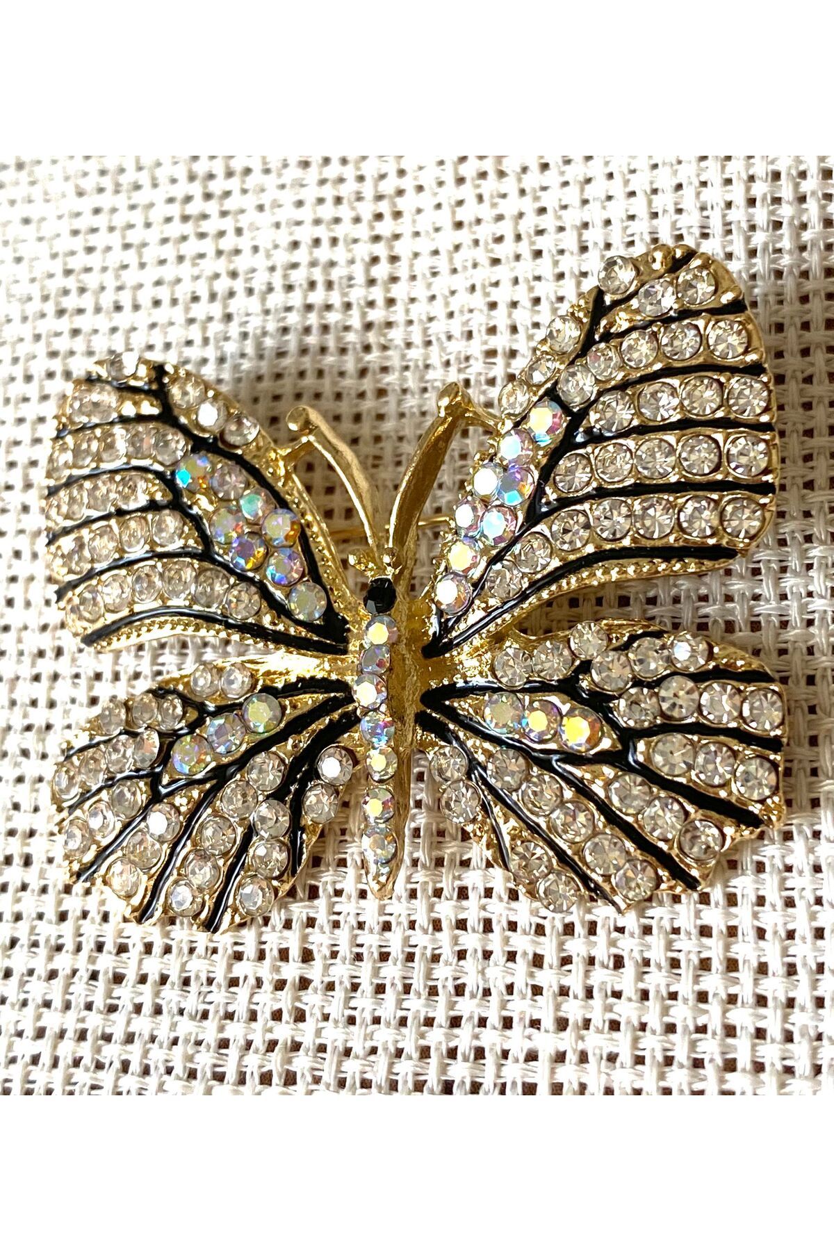 312 KONSEPT Kelebek Şık Yaka İğnesi-Broş (4x3 Cm) 1 Adet