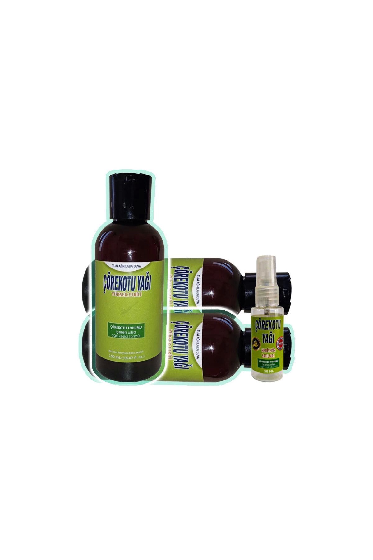 Heez Çörek Otu Vücut Sızılarını Dindirici Masaj Bakım Yağı 3x150 ml+Çörek Otu 30 ml Yağ ile