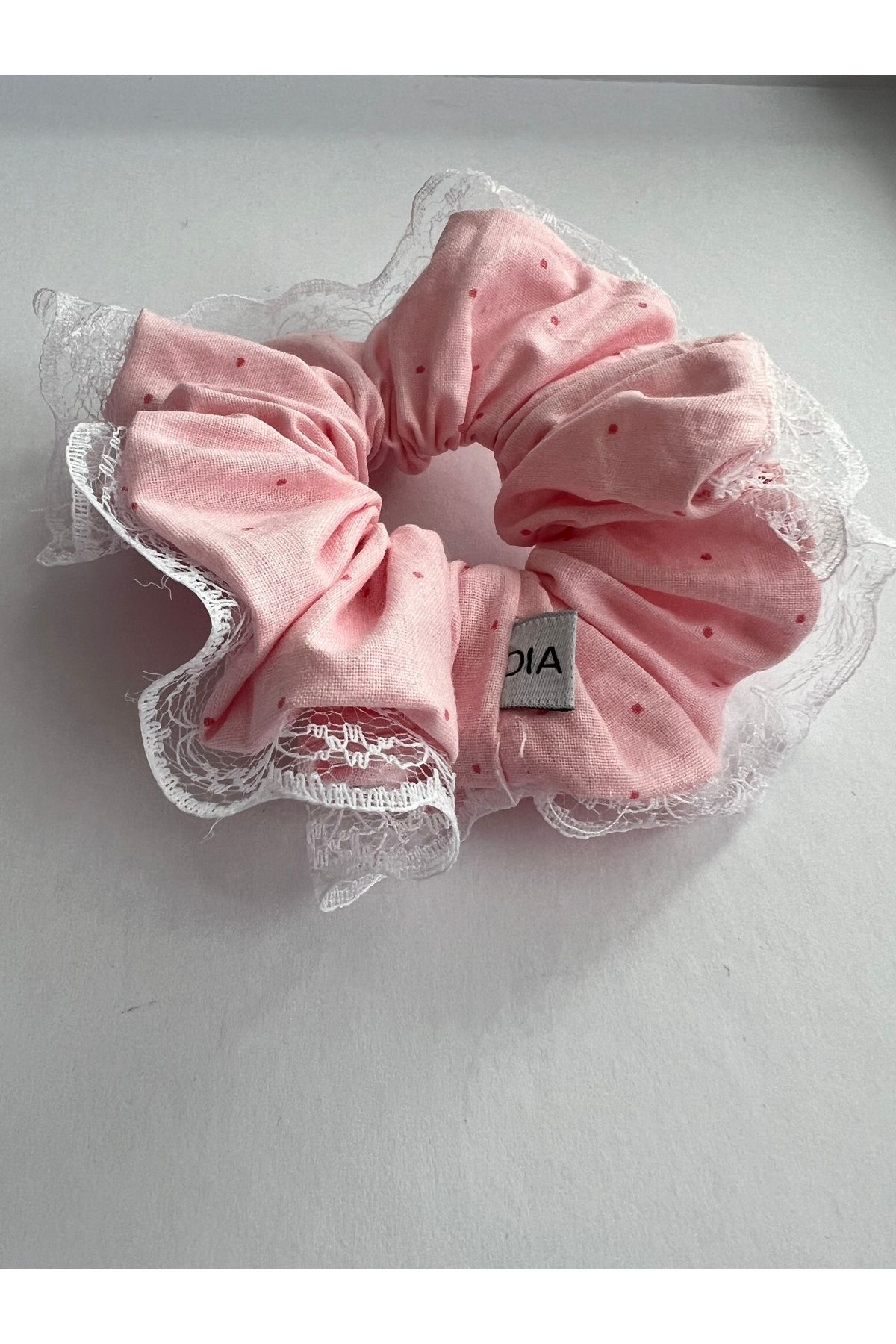 OIA Atelier Puantiye Lace Scrunchie Lastik Toka