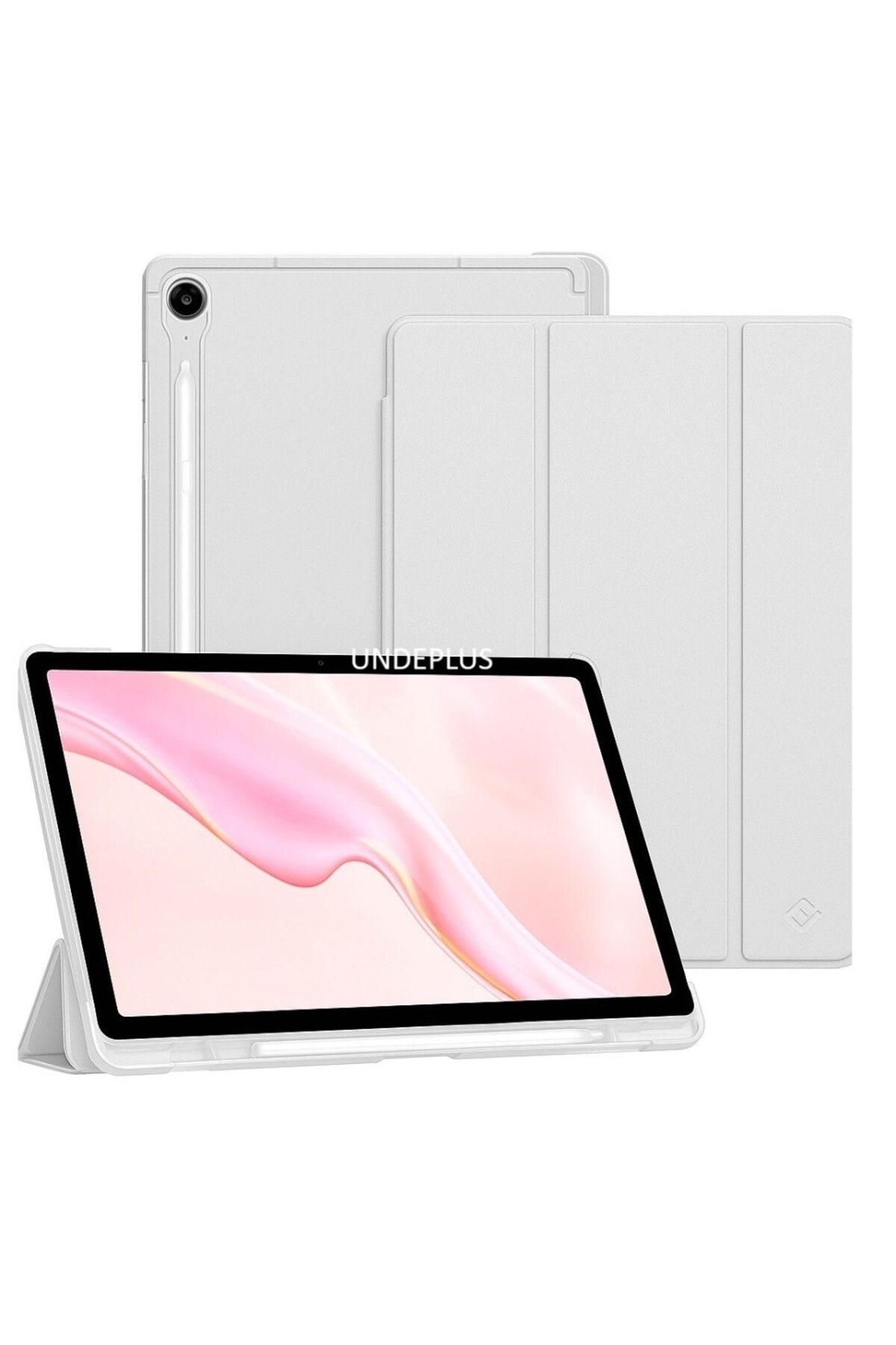UnDePlus Samsung Galaxy S10 FE+ Plus 13.1inç Kılıf Flip Cover Kalem Bölmeli PC Case