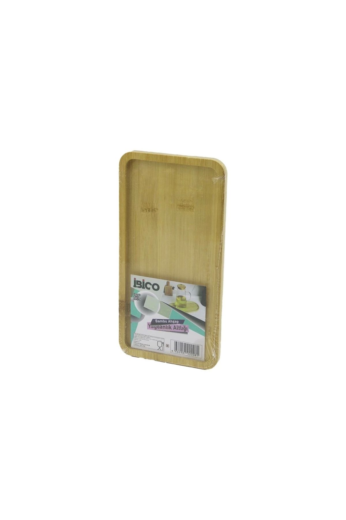 Lenaca Dikdörtgen Ahşap Bambu Yağdanlık Altlık Mini Tepsi 12 X 23.4 X 0.8cm