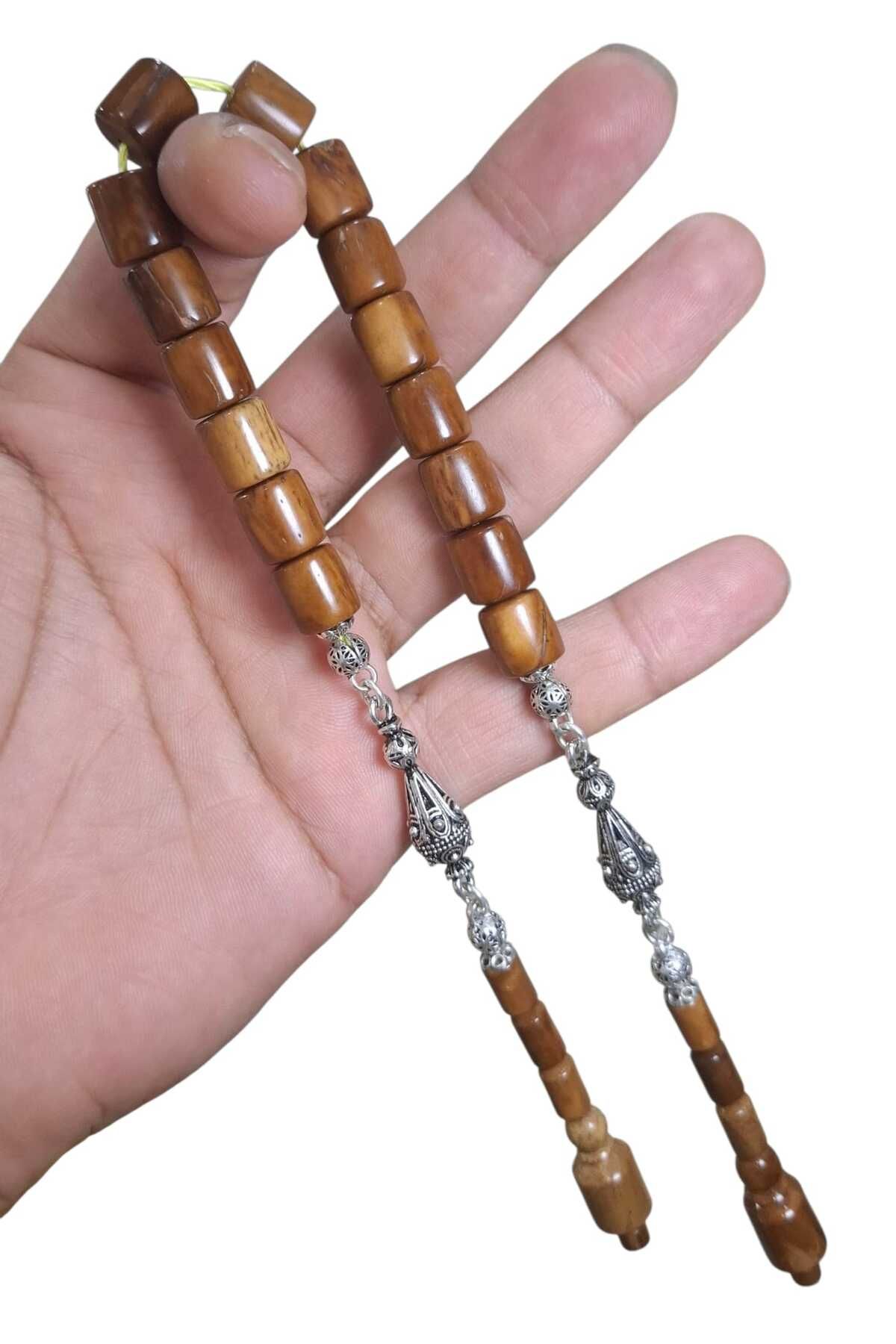 Cekke Tesbih Doğal Kuka Zaza Tesbih 10*11 mm Sallamalık Günlük Kullanıma Uygun Tesbih