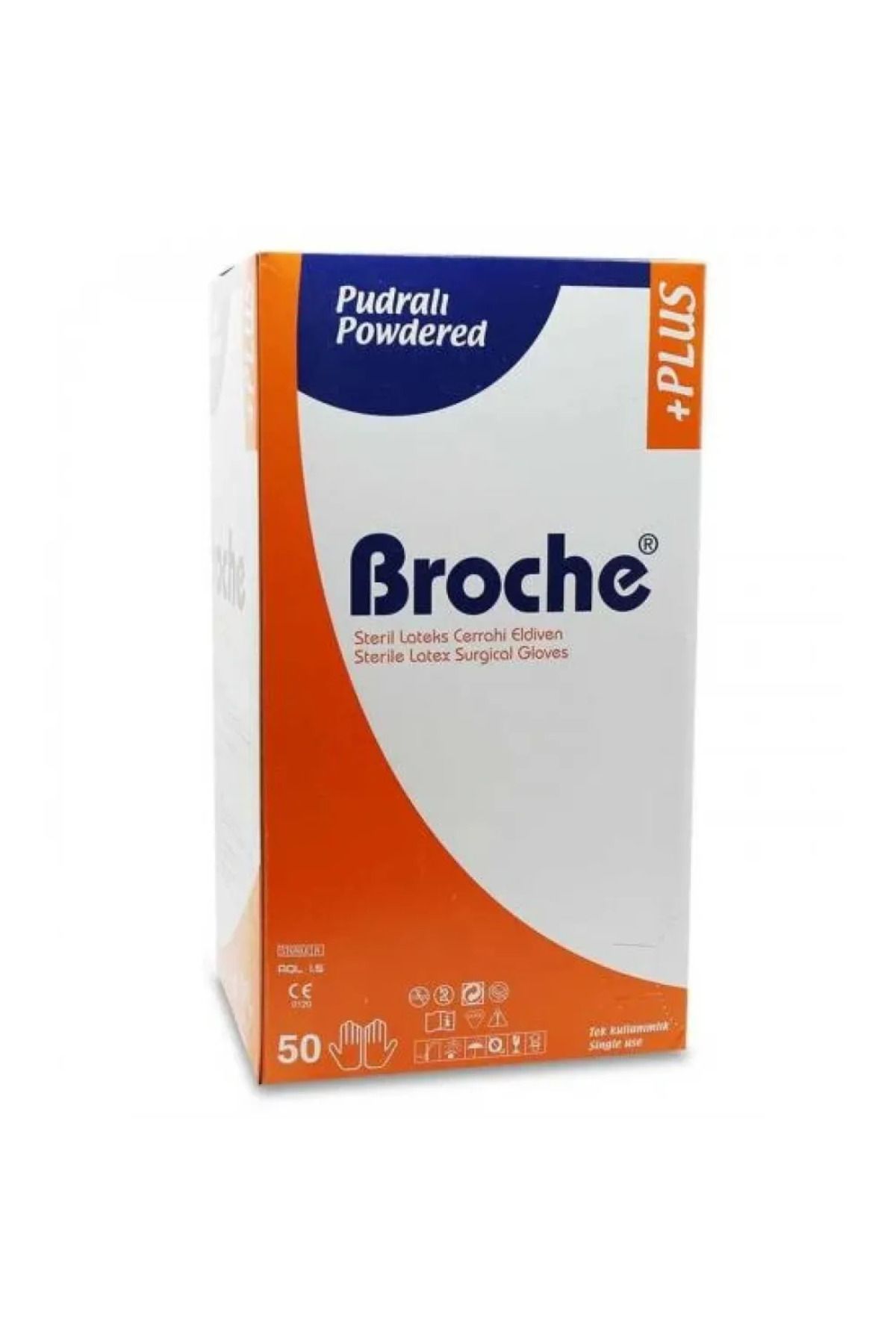 Broche Cerrahi Eldiven Pudralı 7 Numara 50li