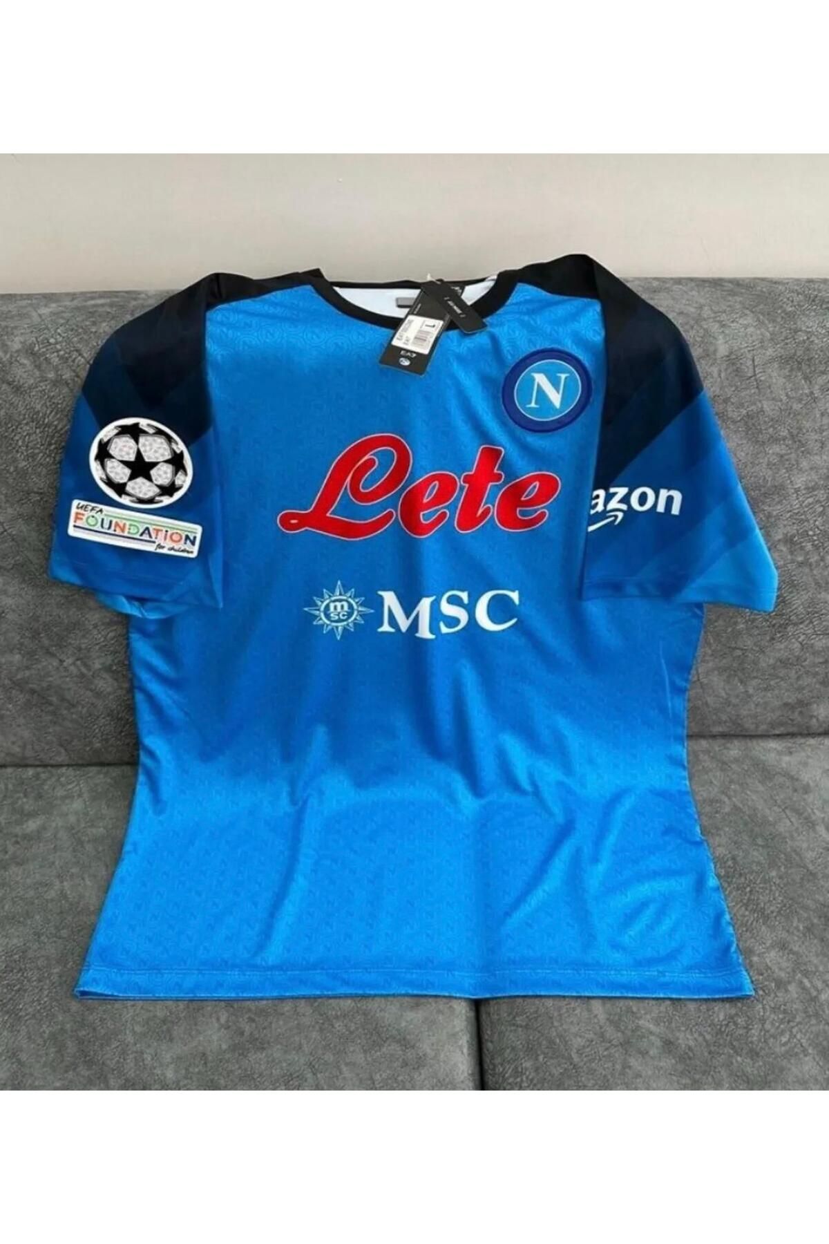 BARBITOS Napoli 2023/24 Yeni Sezon Kvaratskhelıa yetişkin Iç Saha Fıtbol Forması HD1199