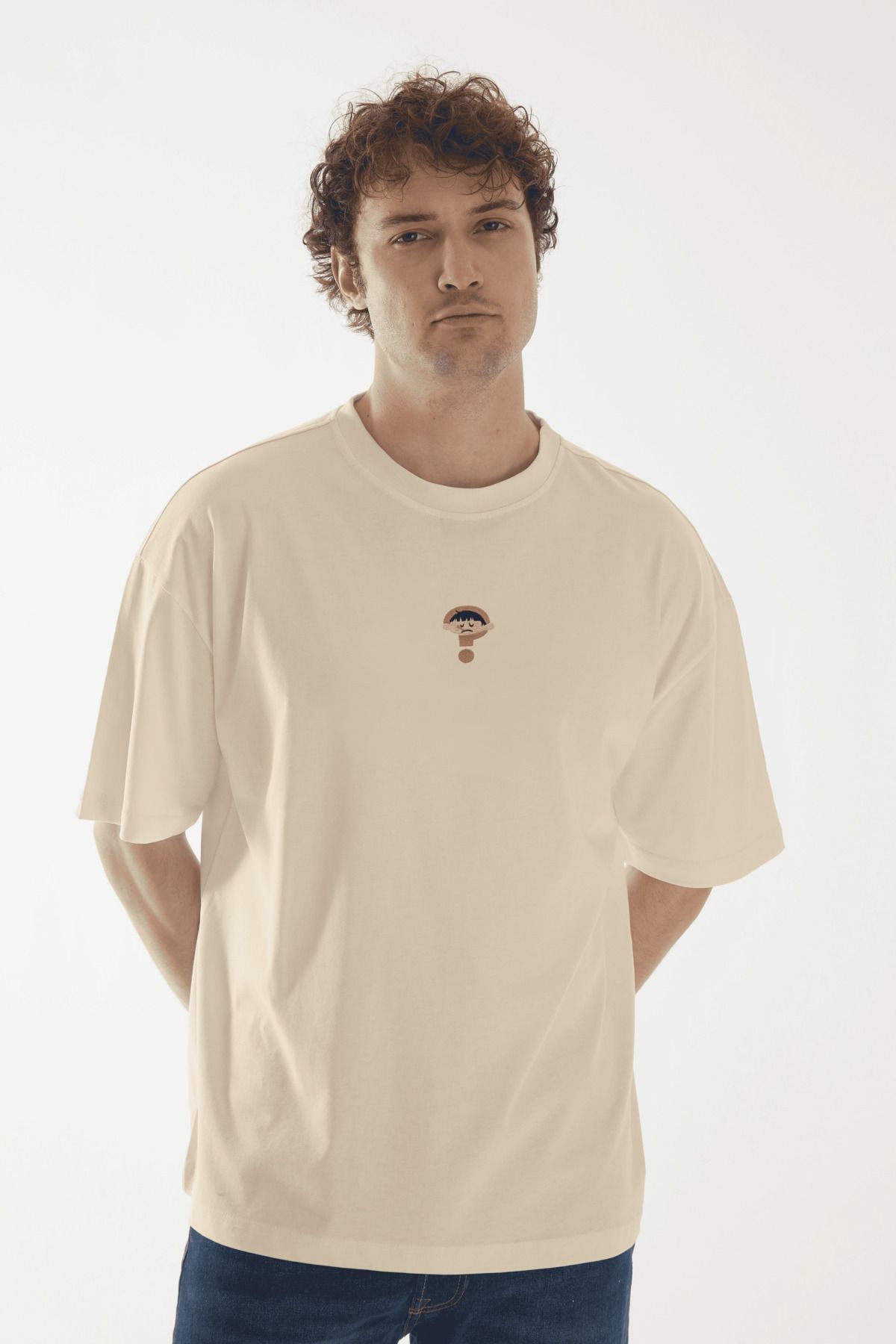Vita Atelier 'Unknown Origin 2.0 ' Nakışlı, Erkek Yarım Oversize Tshirt