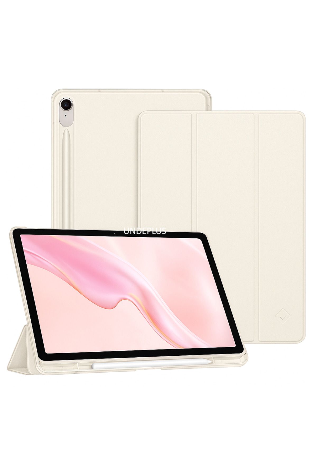 UnDePlus Samsung Galaxy S10 FE+ Plus 13.1inç Kılıf Flip Cover Kalem Bölmeli PC Case