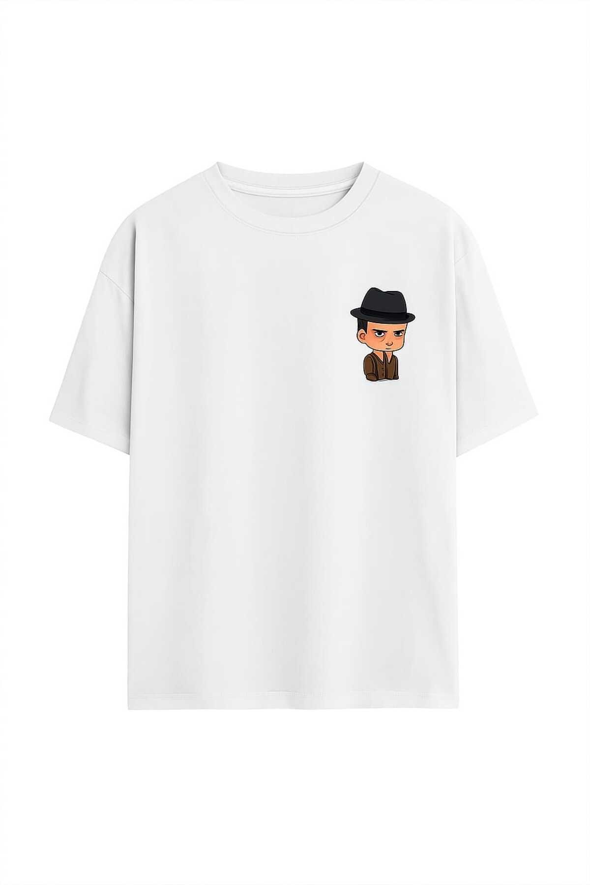 MAGORS GraffTee Unisex %100 Organik Pamuk Relaxed Fit Yuvarlak Yakalı Baskılı T-shirt