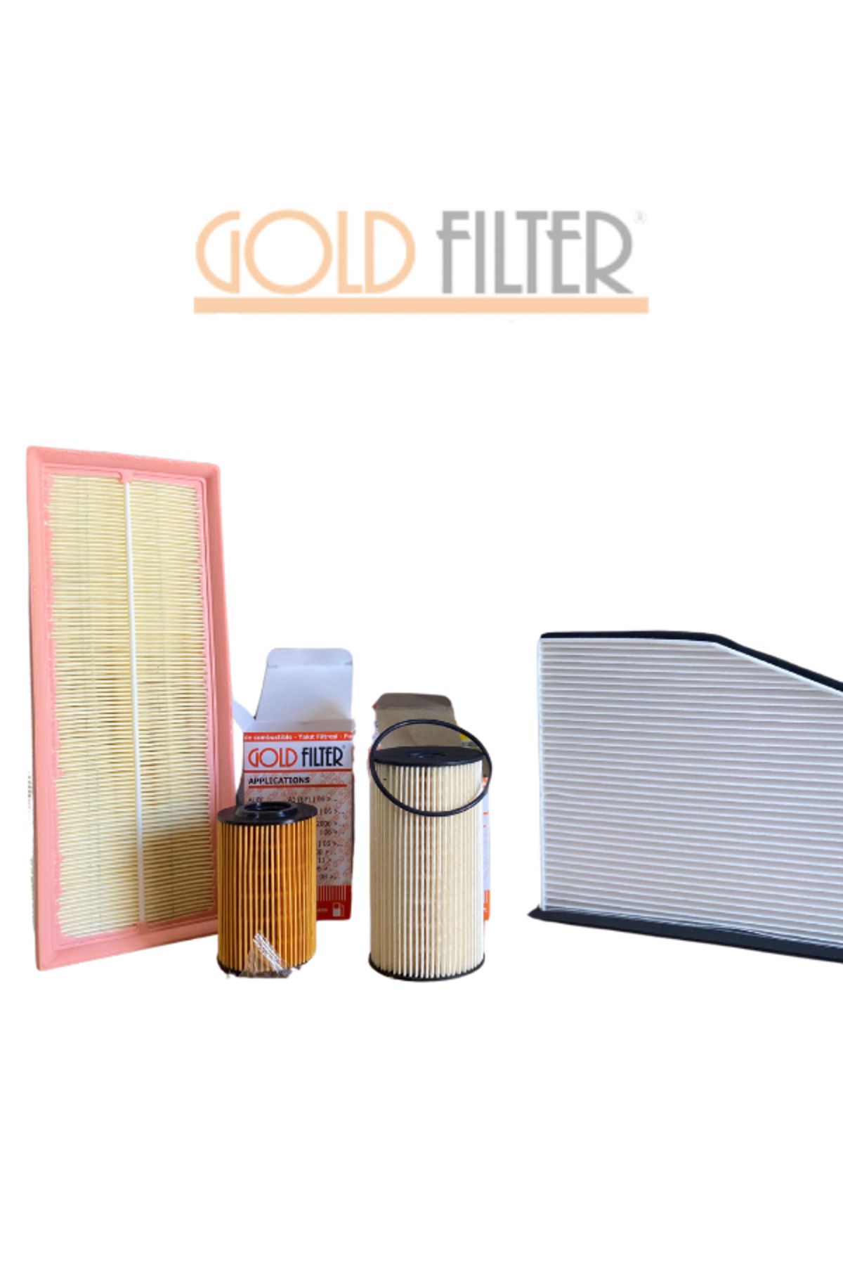 Gold Filtre Vw Caddy 1.6 Tdı Dizel Filtre Bakım Seti Hava+ Yağ+ Yakıt+ Karbonlu Polen