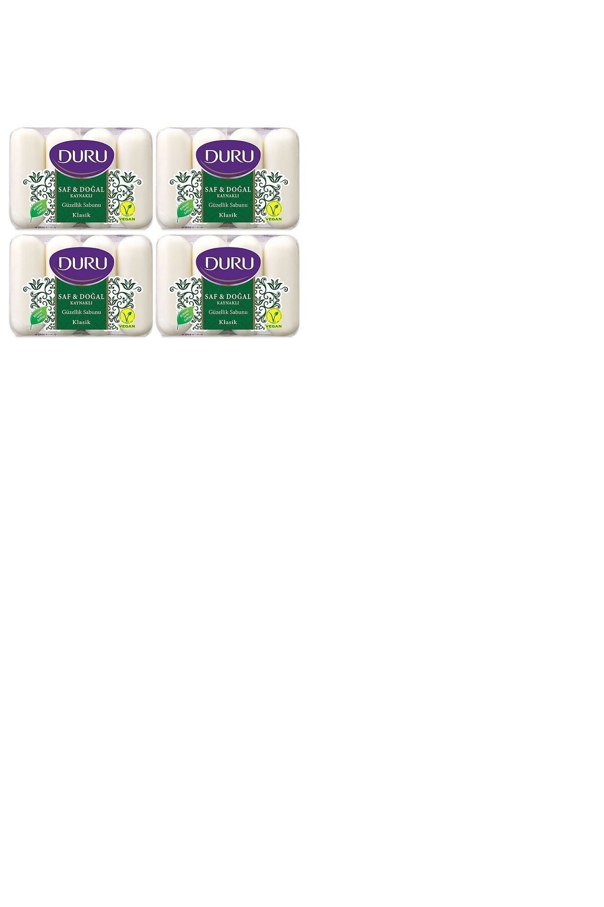 Duru Saf & Doğal Kaynaklı Klasik 16 Adet Güzellik Sabunu 4x280gr