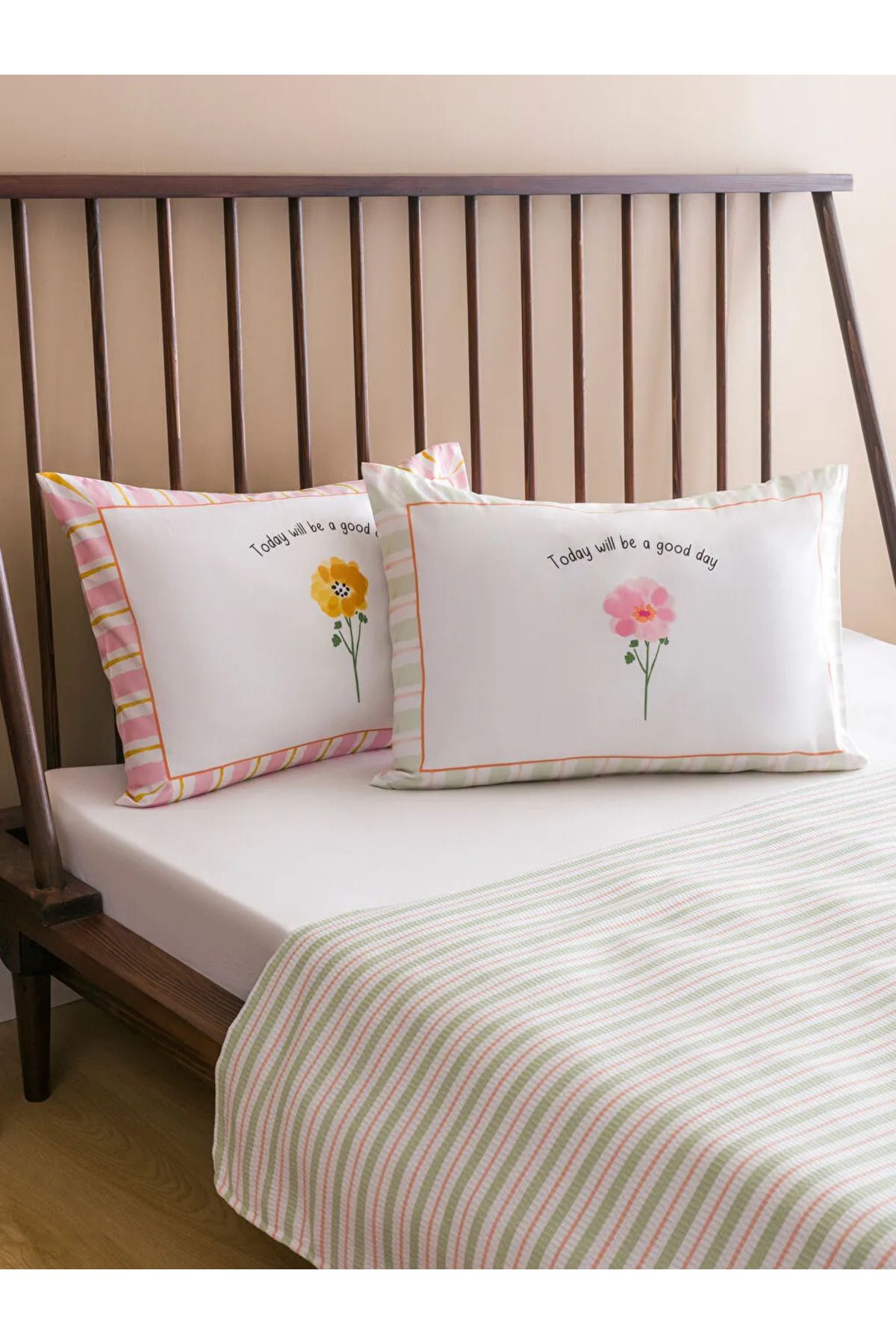 LC Waikiki-Lcw Home Mixed Flower Pattern Double Pique Set 3