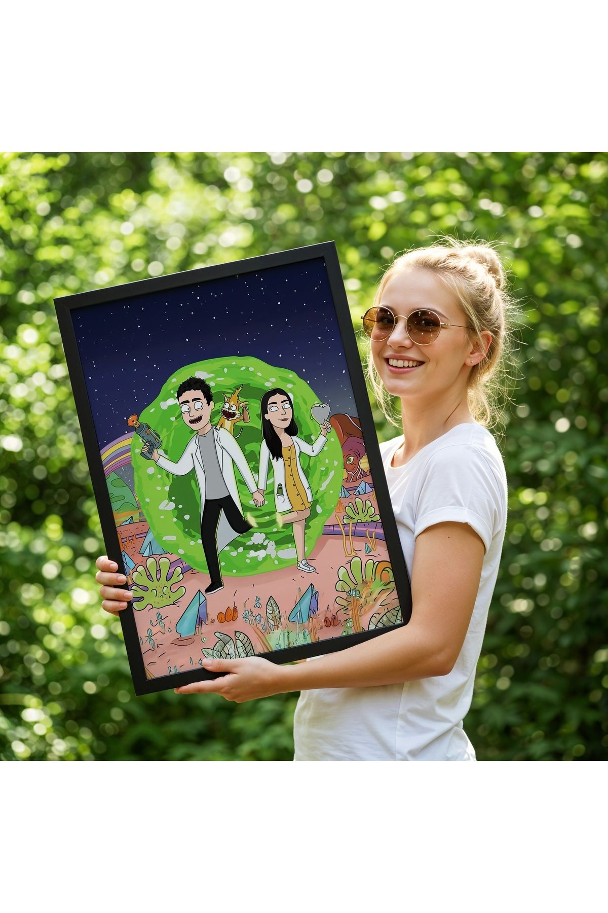 ÇELİKLER HEDİYE Kişiye Özel Karikatür Çerçeve – Fotoğraftan Hazırlanan Hediye Tablo