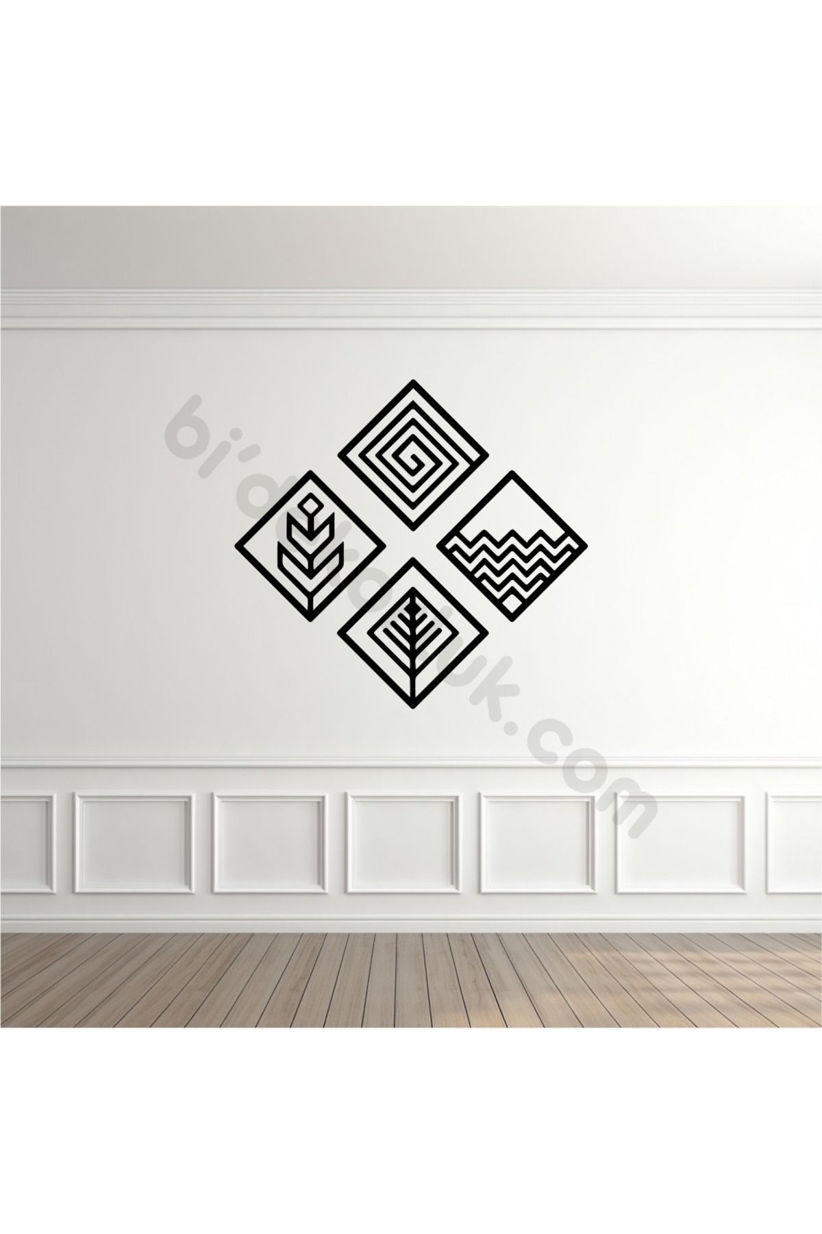 Baskı Durağım Geometrik Desenli Duvar Tablosu