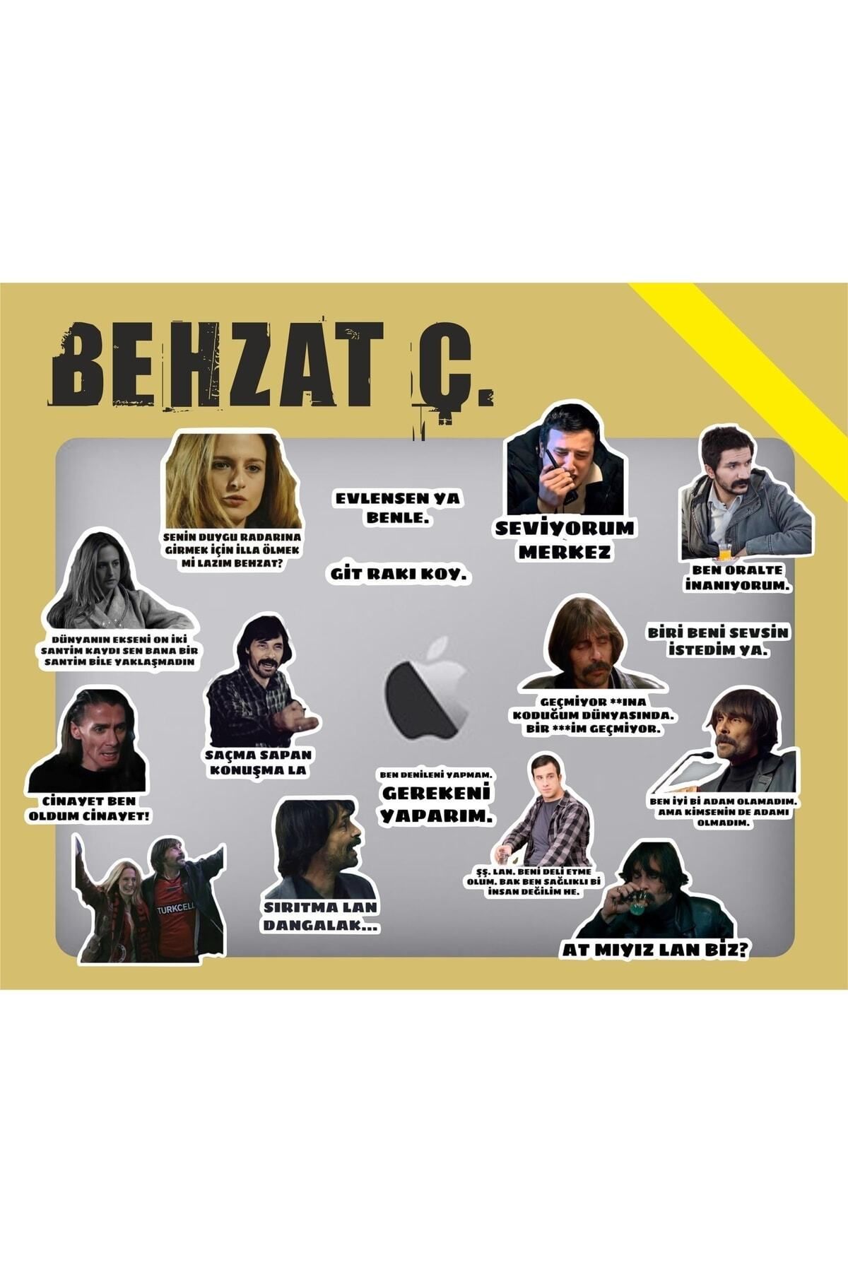 MS Major Selection Behzat Ç Laptop Notebook Telefon Kılıfı Sticker Paketi