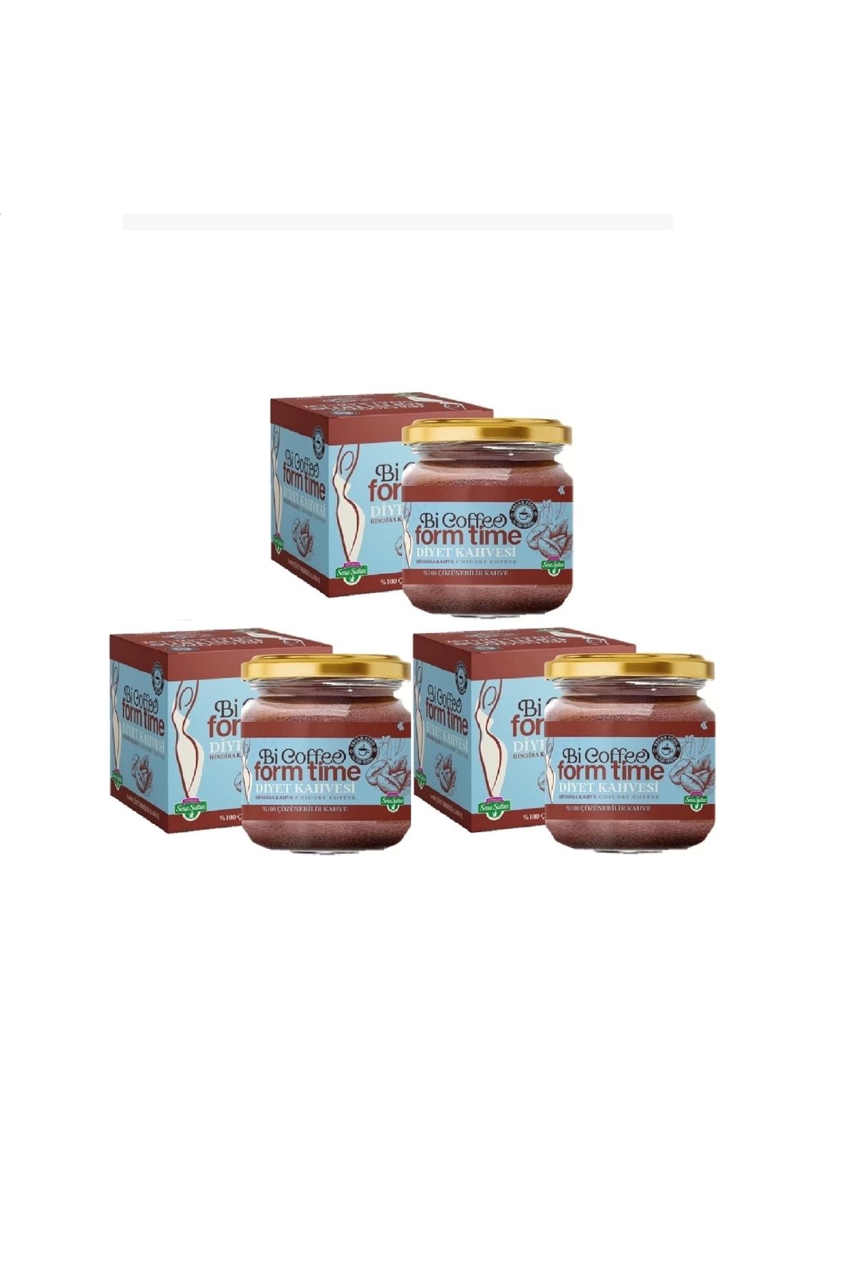 Lokman Sena Sultan Bi Coffee Hindiba Kahvesi Chicory Coffee 150 Gx3 Adet
