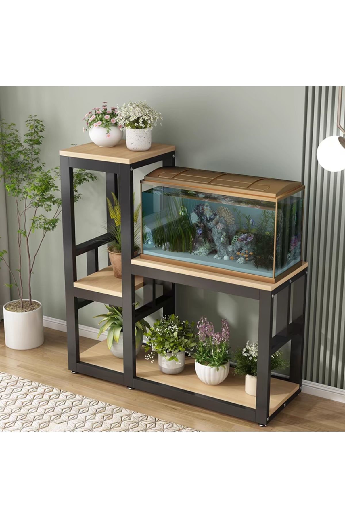 anka design LOKİ RAFLI AKVARYUM SEHPASI
