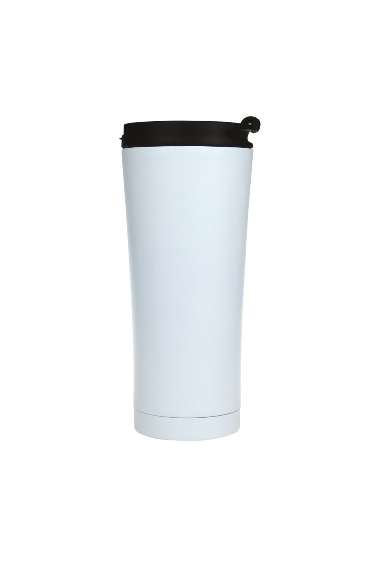 happysezon Çift Katmanlı Beyaz Çelik Termos Bardak 450 ML