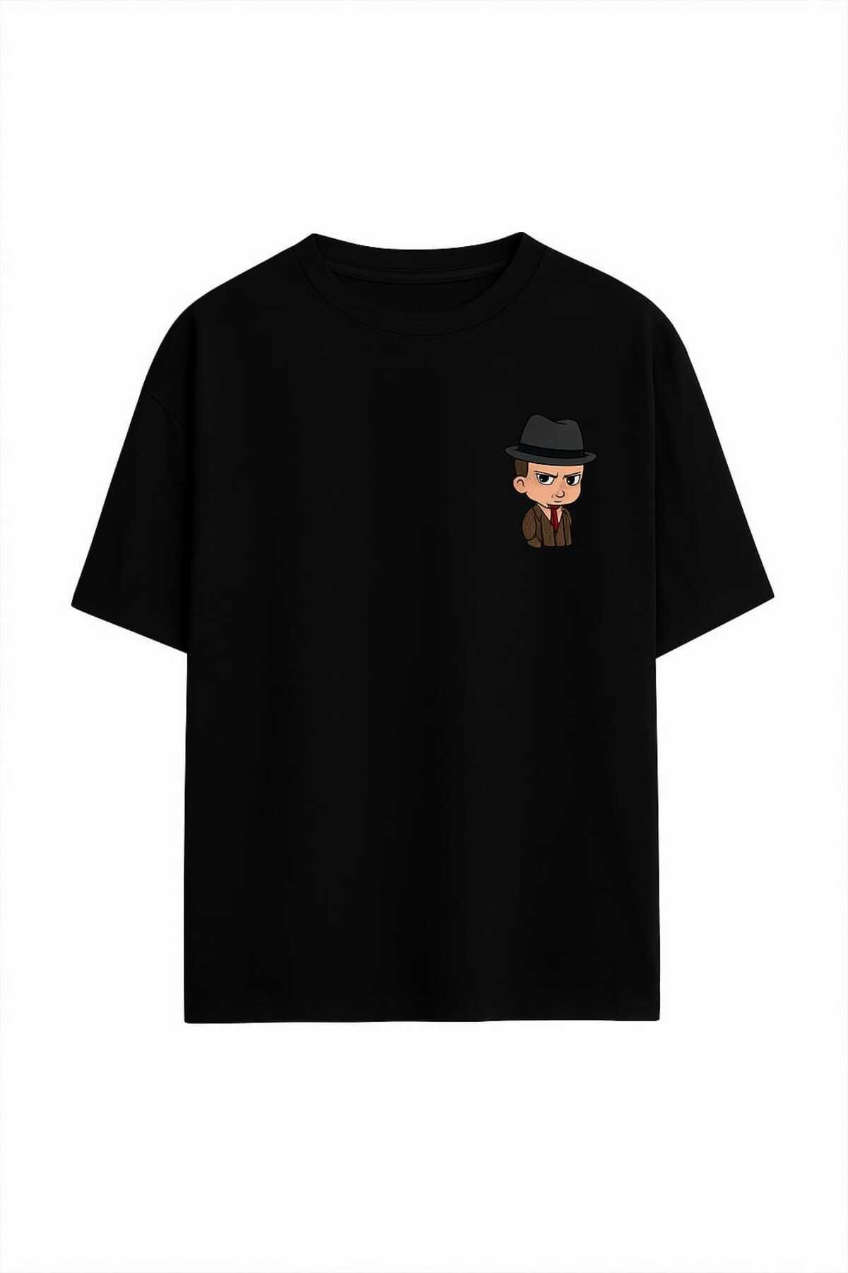 MAGORS GraffTee Unisex %100 Organik Pamuk Relaxed Fit Yuvarlak Yakalı Baskılı T-shirt