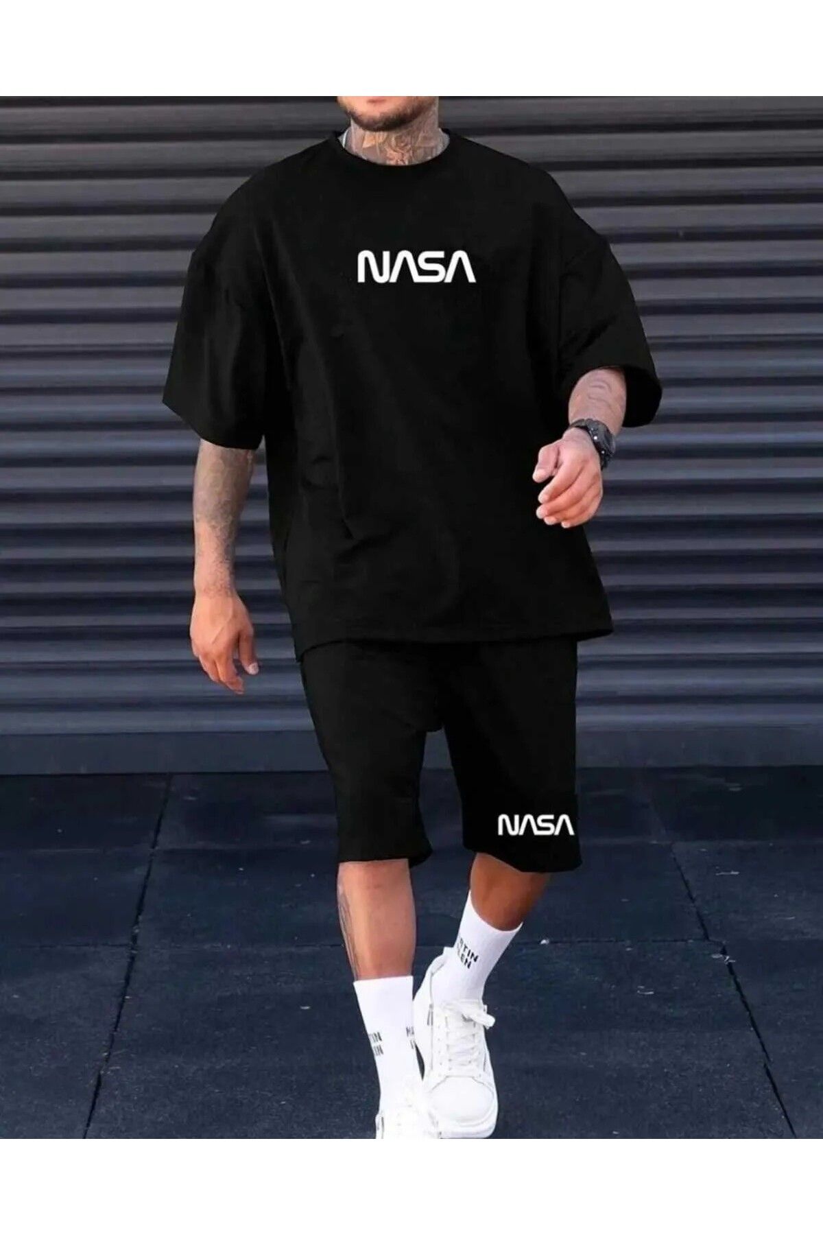 Gutsy TİŞÖRT ŞORT ERKEK TAKIM NASA BASKILI