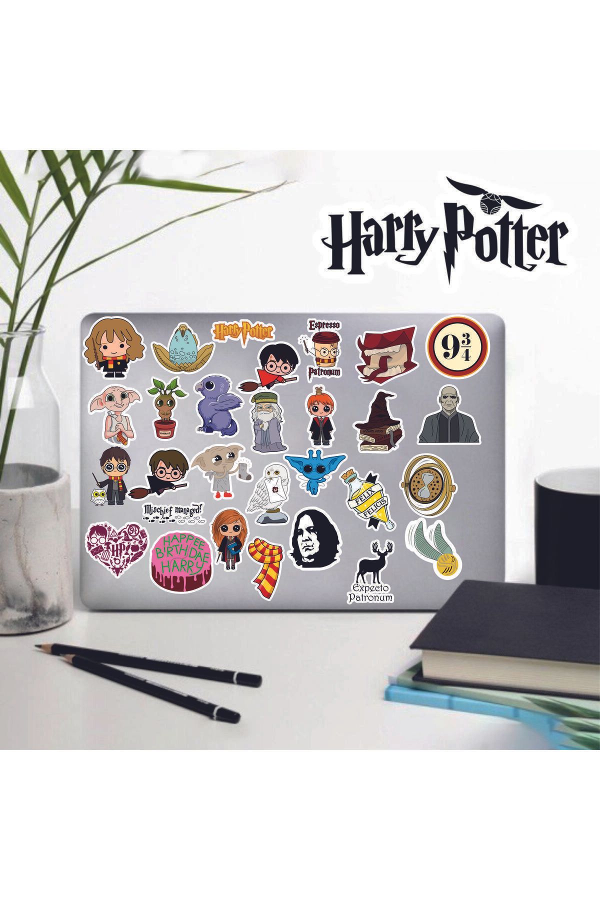MS Major Selection Harry Potter Defter Suluk Laptop Notebook Tablet Telefon Kılıf Sticker Seti