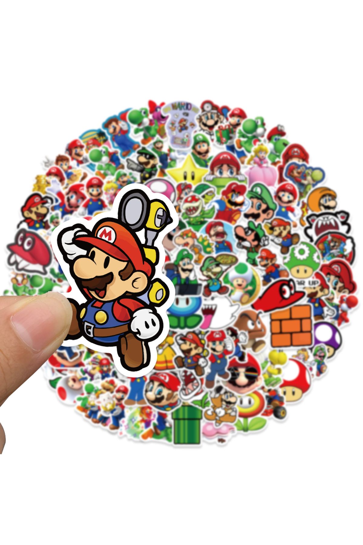 MS Major Selection Super Mario Defter Suluk Laptop Notebook Tablet Telefon Kılıf Sticker Seti