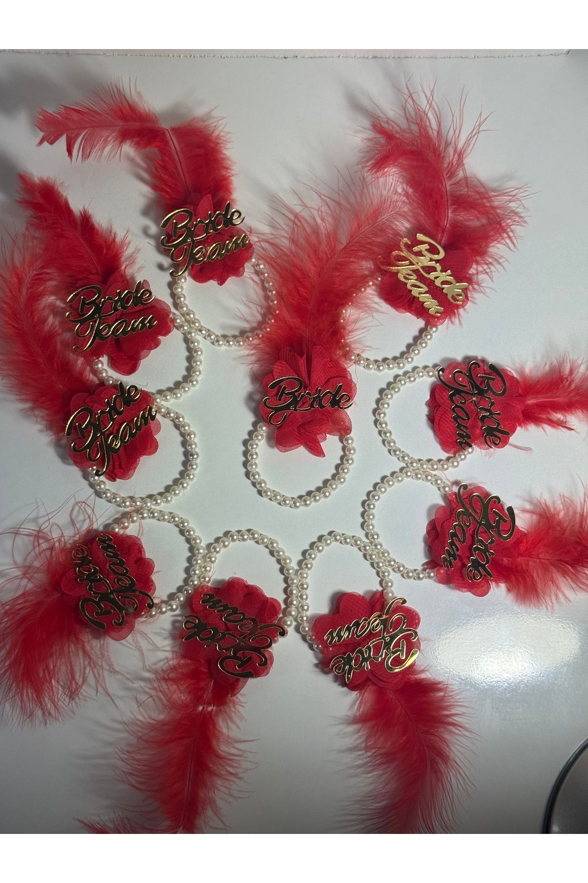 shop Nedime Bilekliği, Bride To Be Bileklik , Bekarlığa Veda Partisi Bilekliği 12 Adet Boncuklu