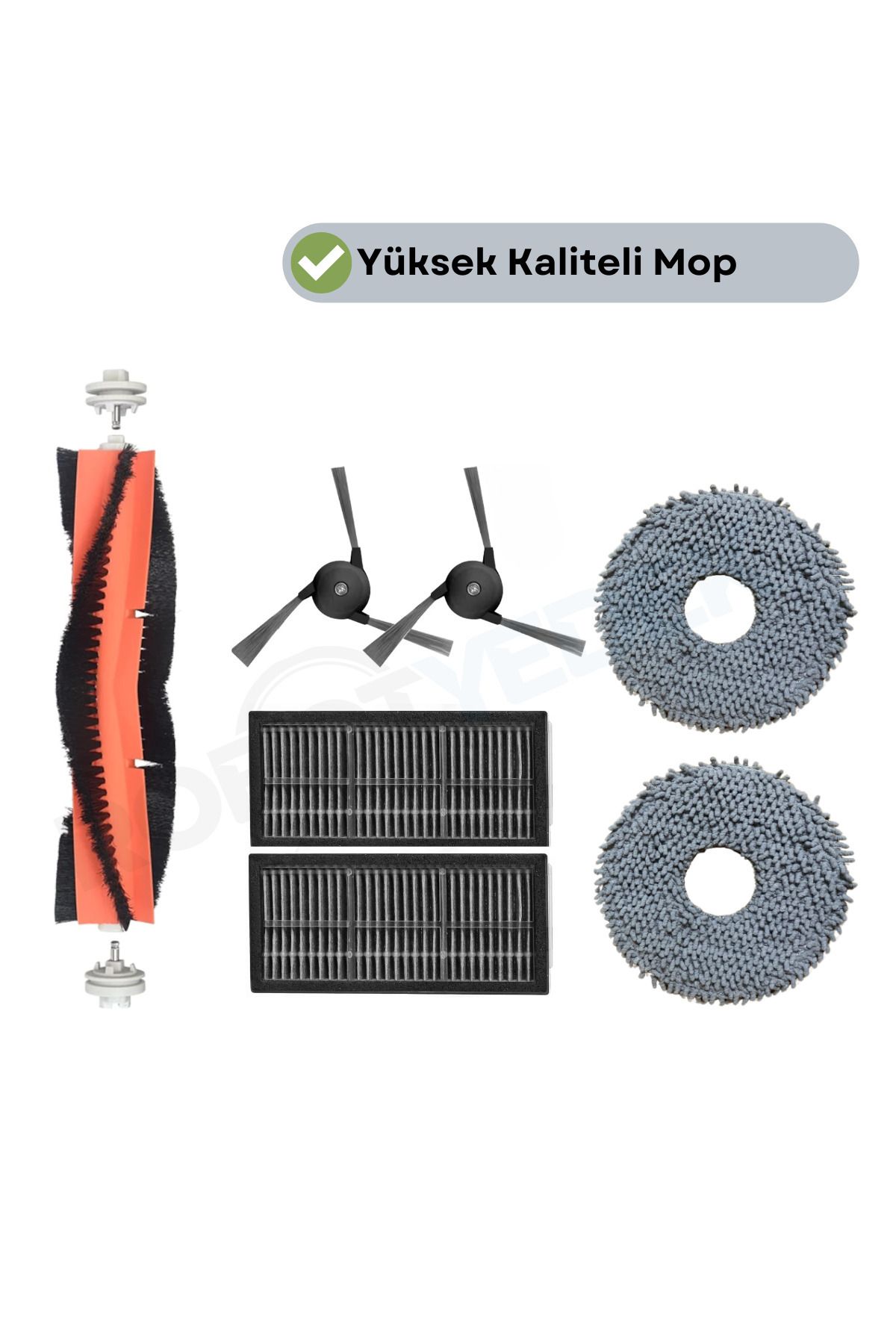 teknotrust 7 Parça Uyumsuz Fırça Hepa Filtre Mop Seti, X40 ve L40 Ultra Uyumlu