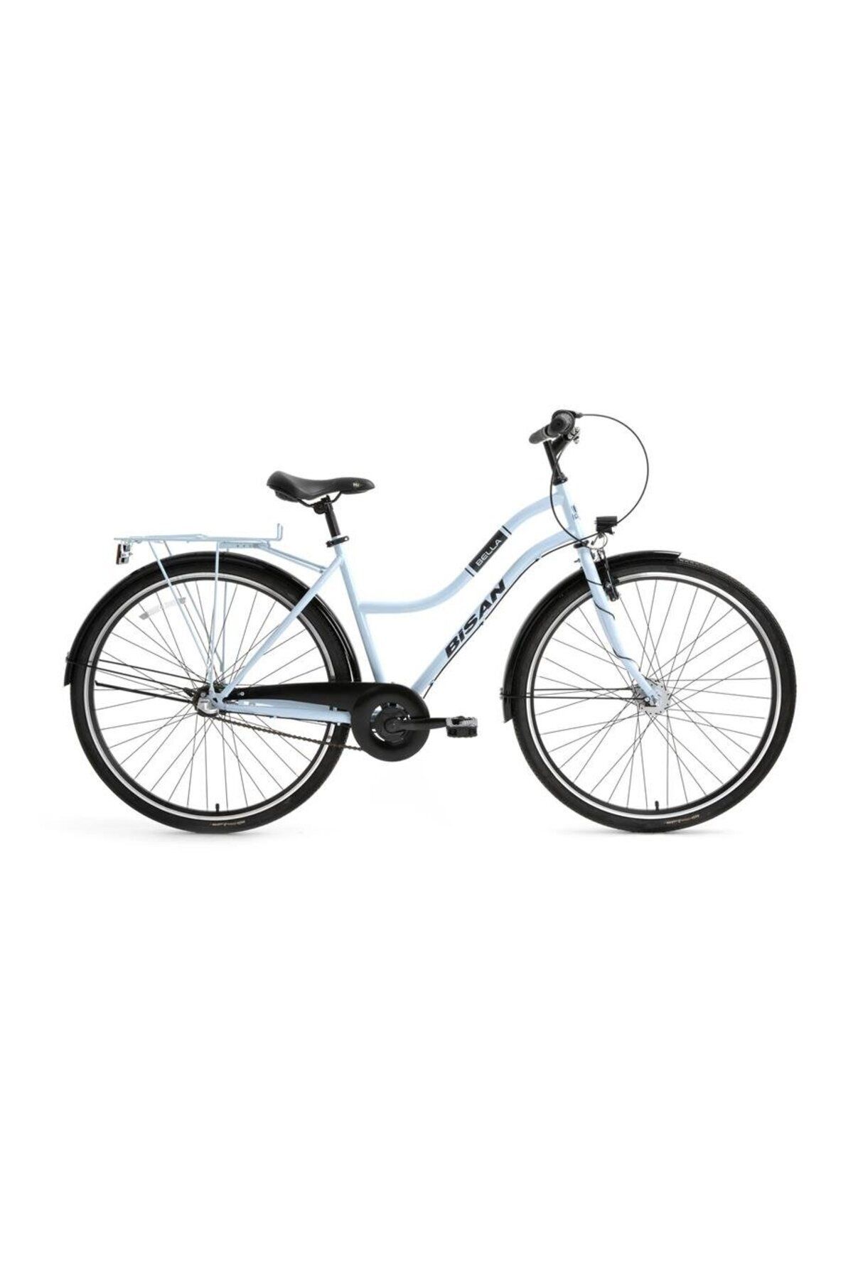 Elioure Kadın Şehir Bisikleti 46cm V 28 Jant 3 Vites Buz Mavi Siyah