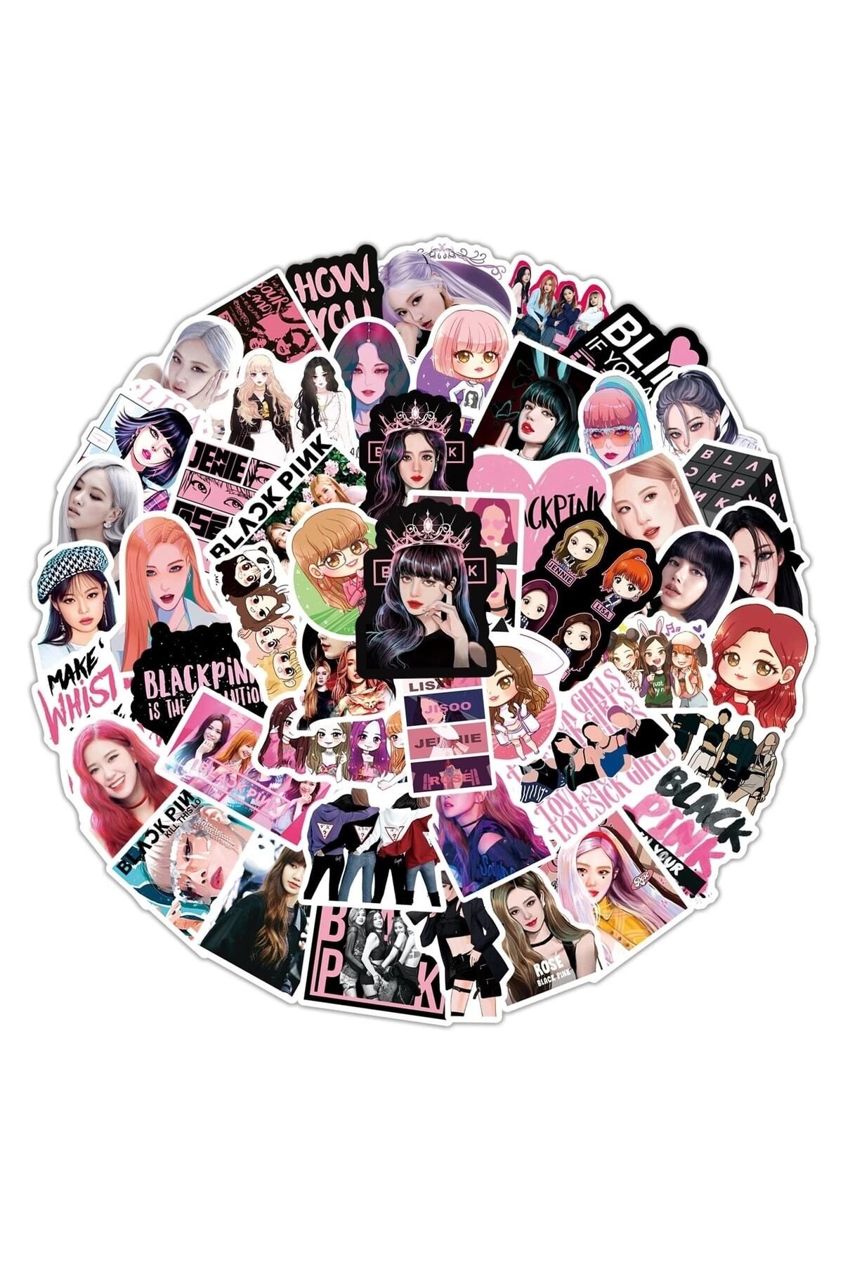 MS Major Selection Blackpink Illüstrasyon Laptop Notebook Tablet Sticker Seti