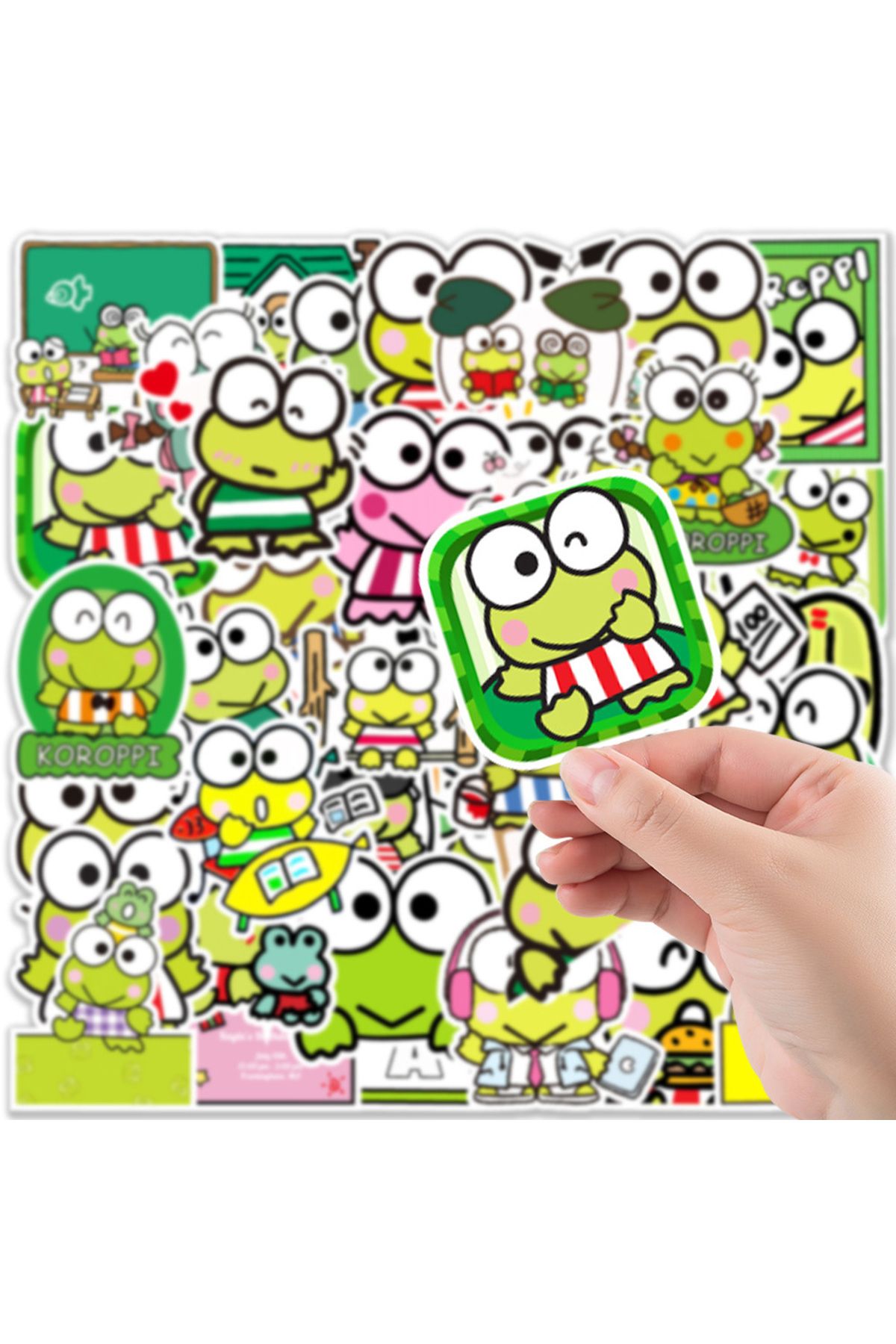MS Major Selection Keroppi Defter Suluk Laptop Notebook Tablet Telefon Kılıf Sticker Seti