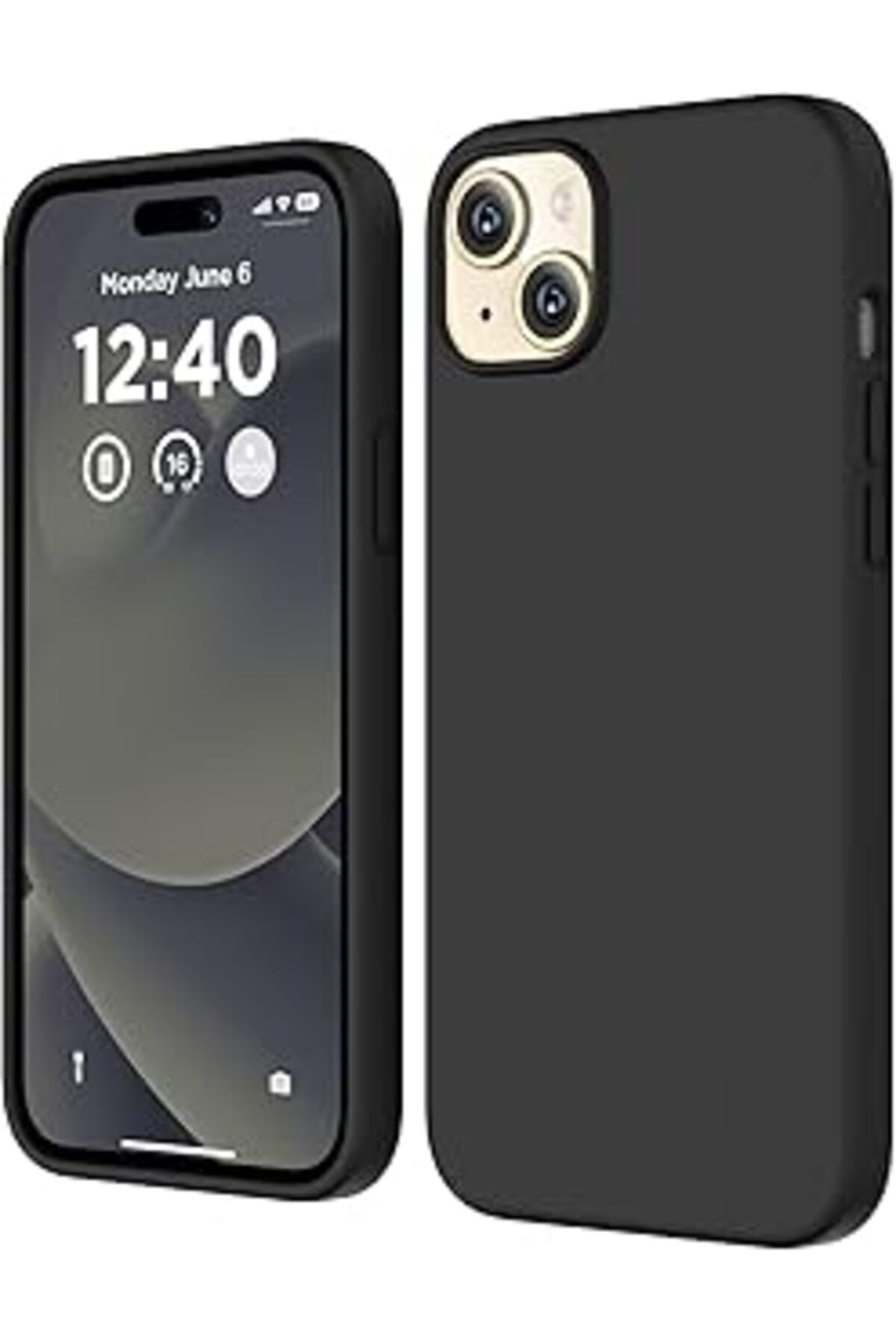 Karachil Uruchi Apple Iphone 15 Plus Kılıf 6.7 Ile Uyumlu, İnce Sıvı Silikon 3 Katmanlı Tam Kaplamalı Yumuşa