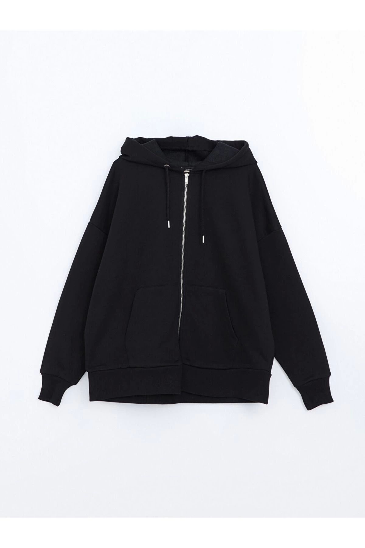LC Waikiki LCWAIKIKI 3 İplik Şardonlu Kadın Fermuarlı Sweatshirt