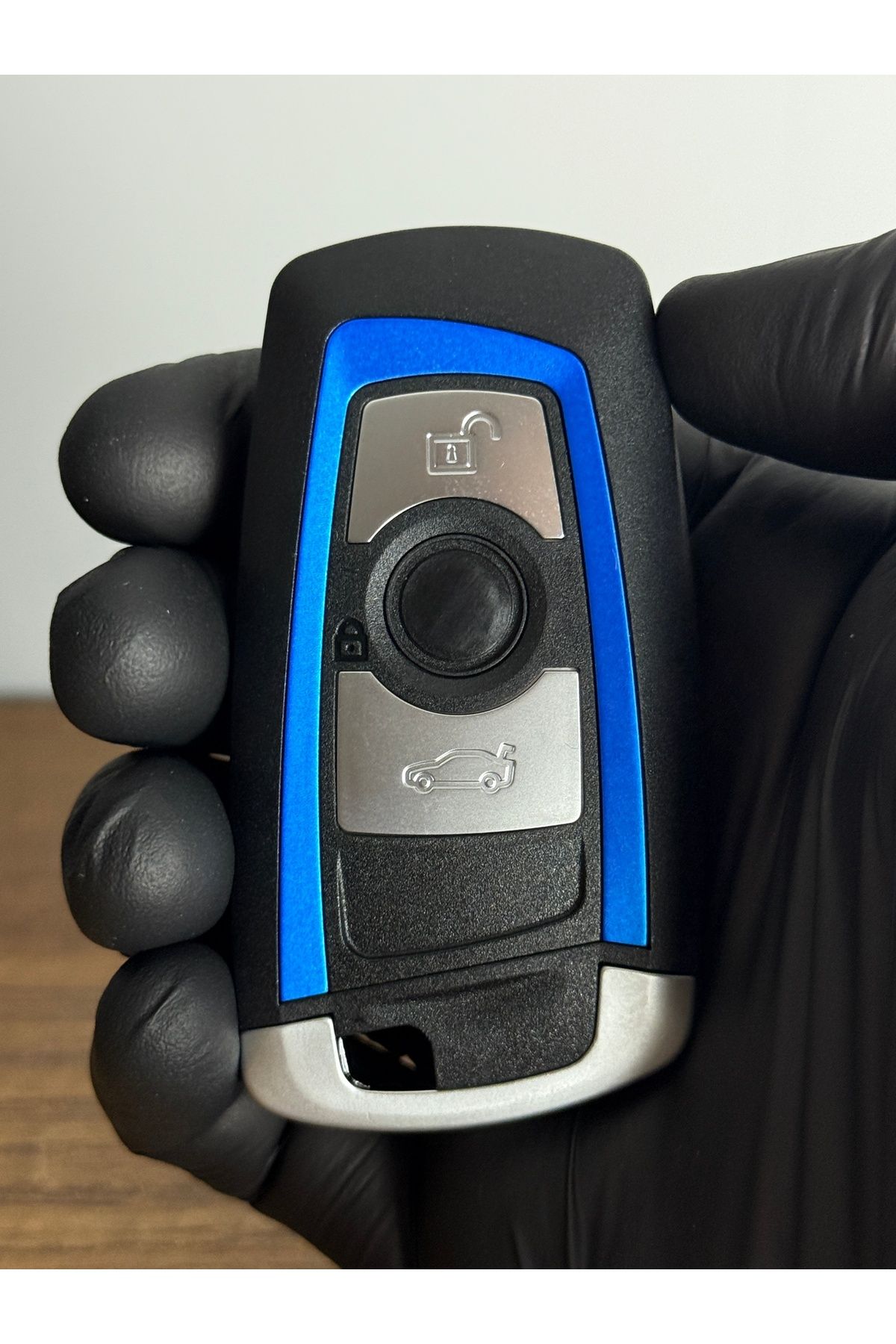 Mavi Keys BMW Smart F30 F32 F10 F20 Uyumlu 3 Düğmeli Anahtar Kumanda Kabı Mavi Renk