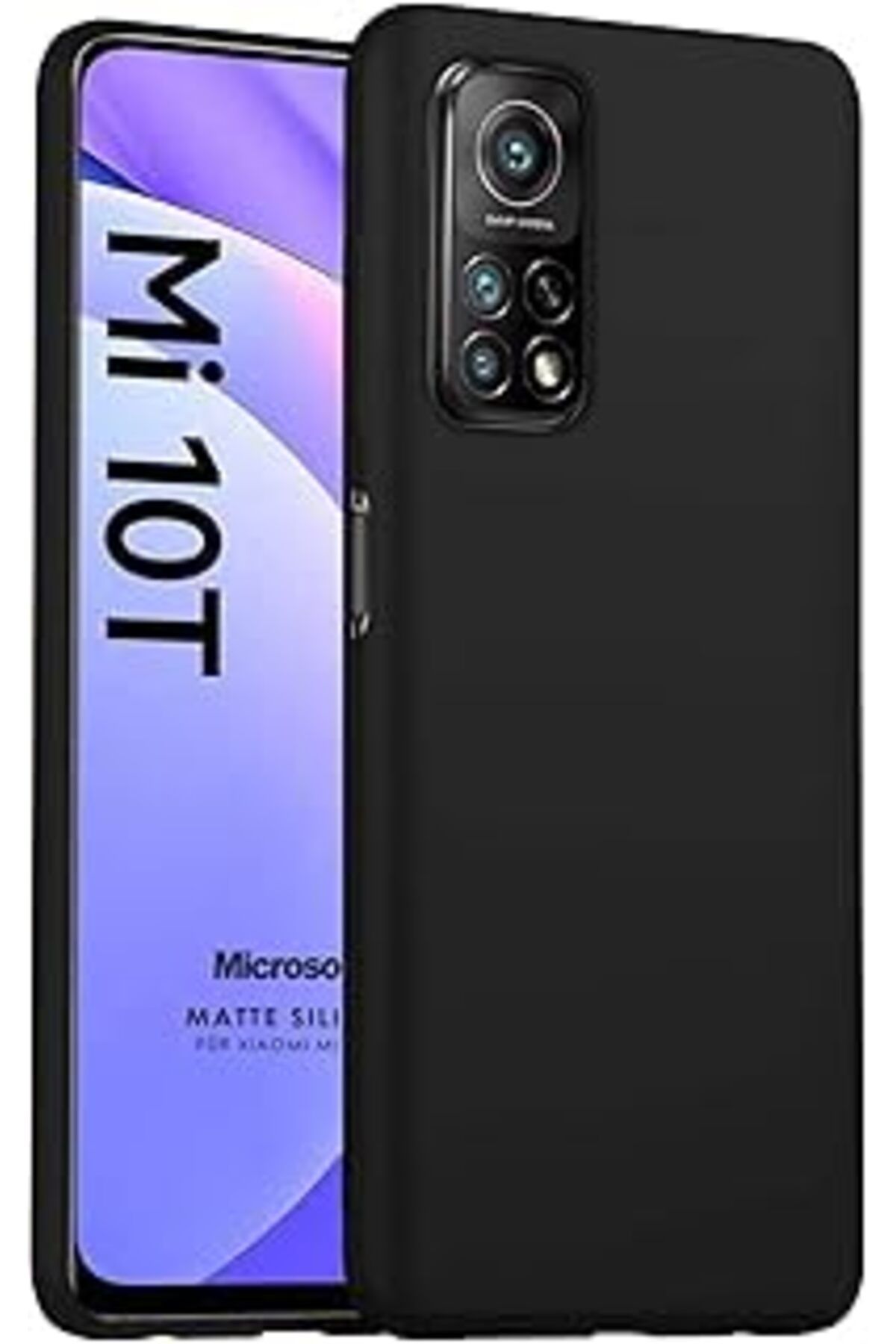 Karachil Microsonic Matte Silicone Xiaomi Mi 10T Için Kılıf Siyah [Mi 10T Ile Uyumlu Kılıf - Siyah]