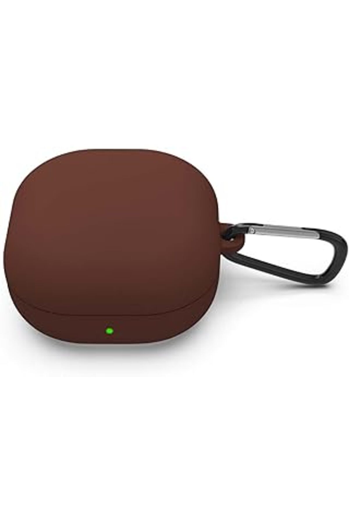 Karachil Microsonic Samsung Galaxy Buds Live Için Kılıf Mat Silikon Kahverengi [Buds Live Ile Uyumlu Kılıf -