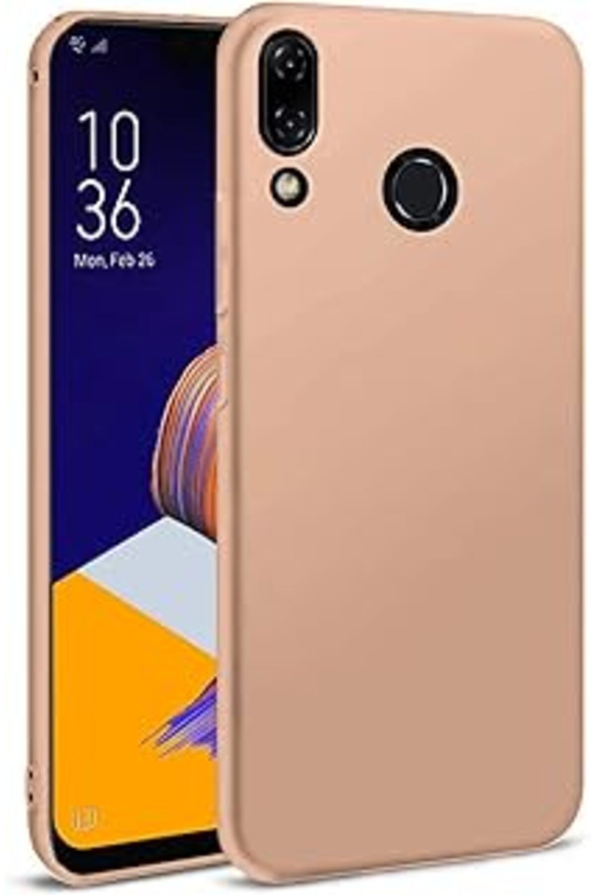Pazarcan Microsonic Matte Silicone Zenfone 5 (6.2'') Ze620Kl Kılıf Rose Gold [Zenfone 5 (6.2'') Ze620Kl Ile