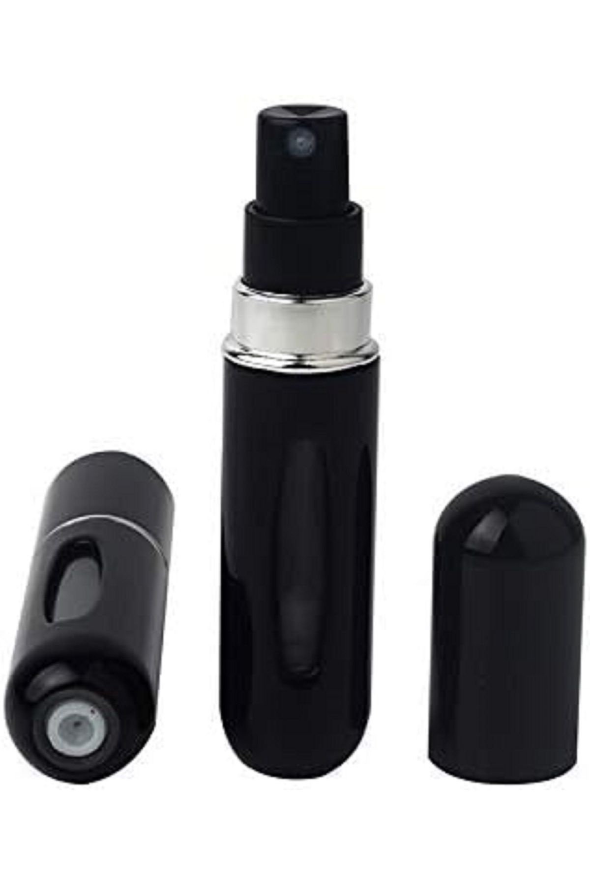 Sea Home Doldurulabilir Mini Parfüm Şişesi 5 Ml - Cep Parfüm Şişesi Siyah Renk 1 Adet M-230