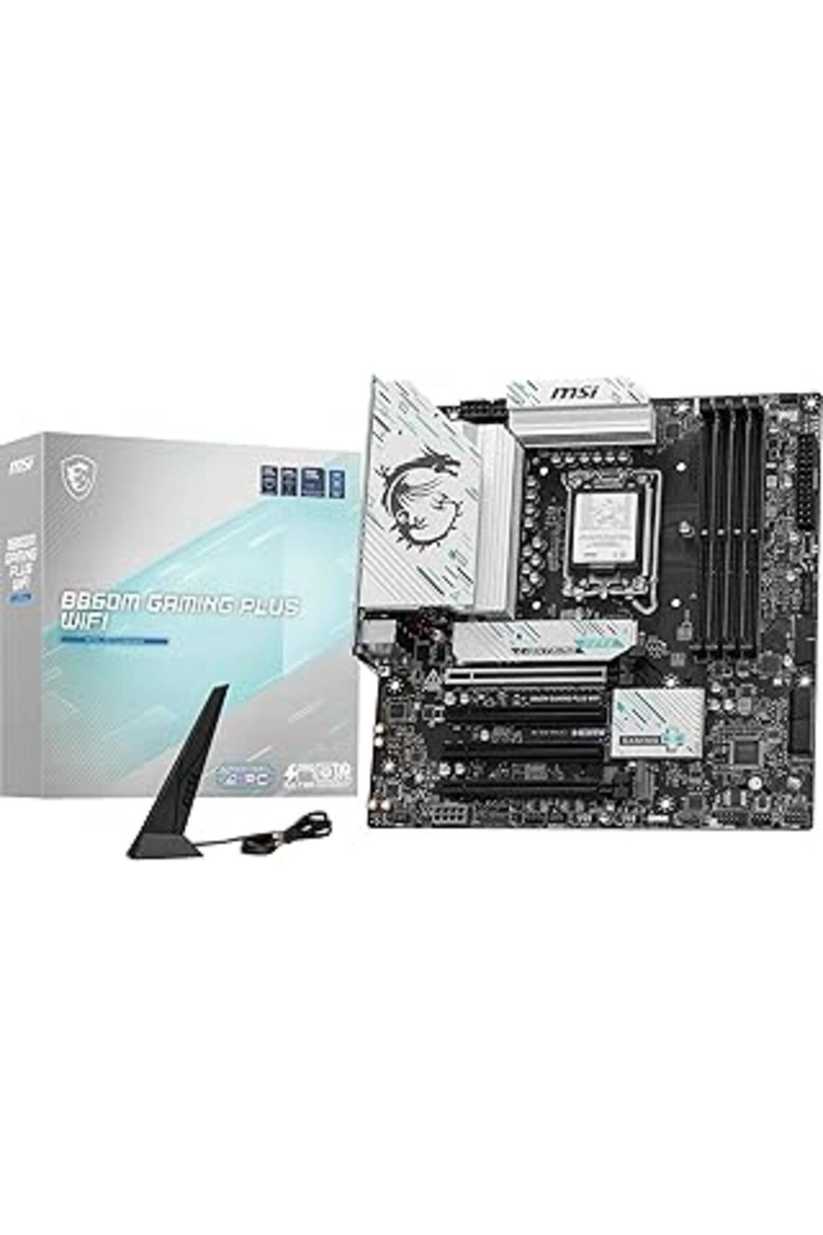Pazarcan Msi B860M Gaming Plus Wifi Soket 1851 Ddr5 8600Mhz(Oc) 3Xm.2 1X Tb4 Hdmi Display 5G Lan Wifi 7 Matx
