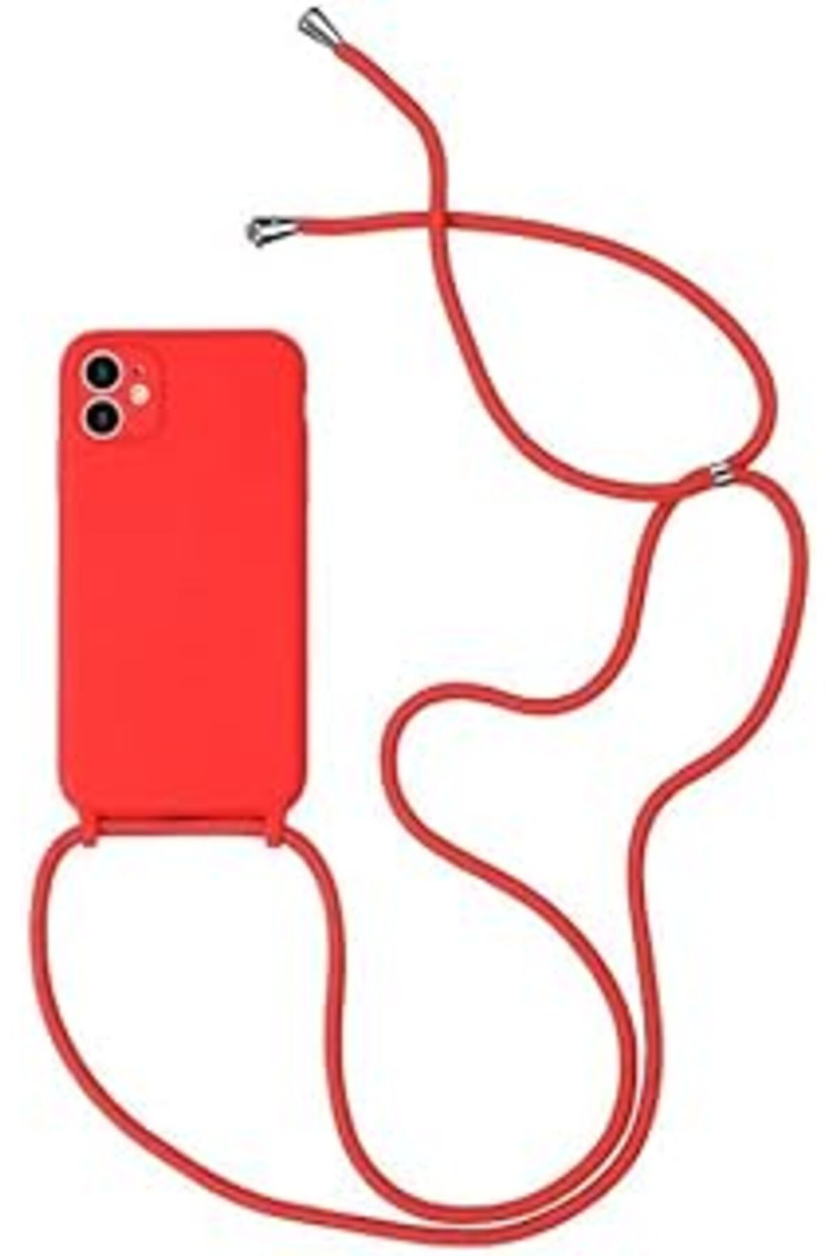 Karachil Happy Trend Iphone 6/6S Için Boyun Askılı Lansman Çok Şık Ipli Kılıf (Kırmızı)
