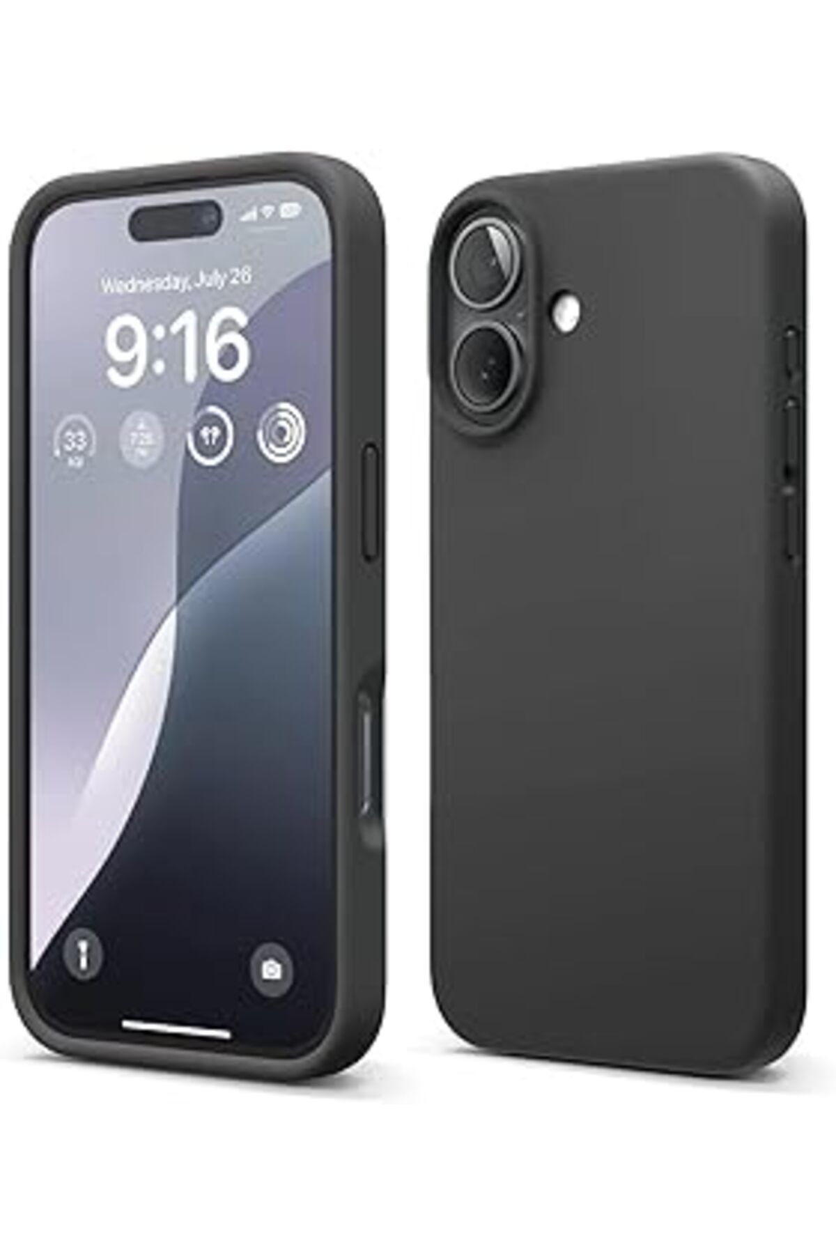 Pazarcan Ggm Giyim & Aksesuar Iphone 16 Plus (6.7) Inç Ile Uyumlu İçi Kadife Lansman Silikon Kılıf Full Ka