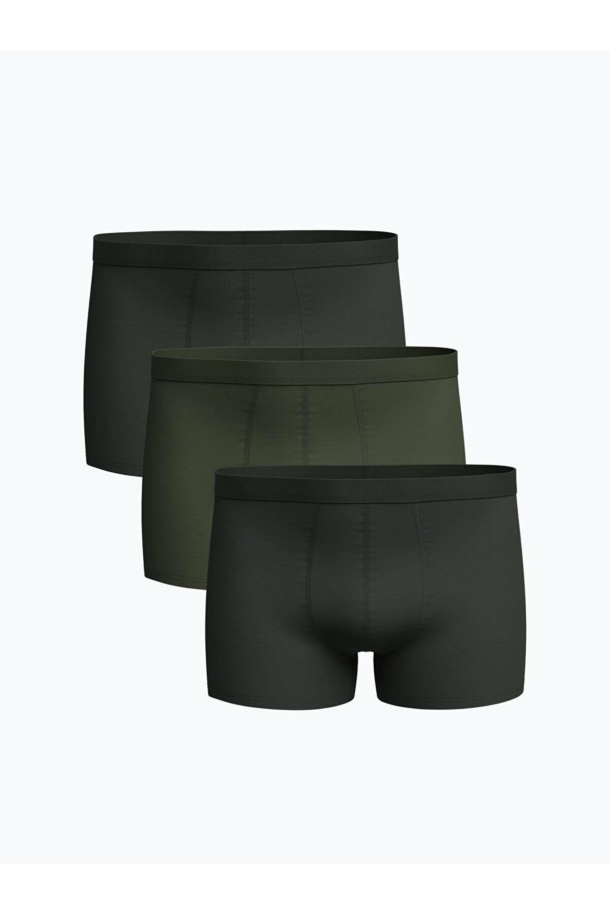 LC Waikiki LCWAIKIKI Standart Kalıp Pamuklu Esnek Erkek Boxer 3'lü