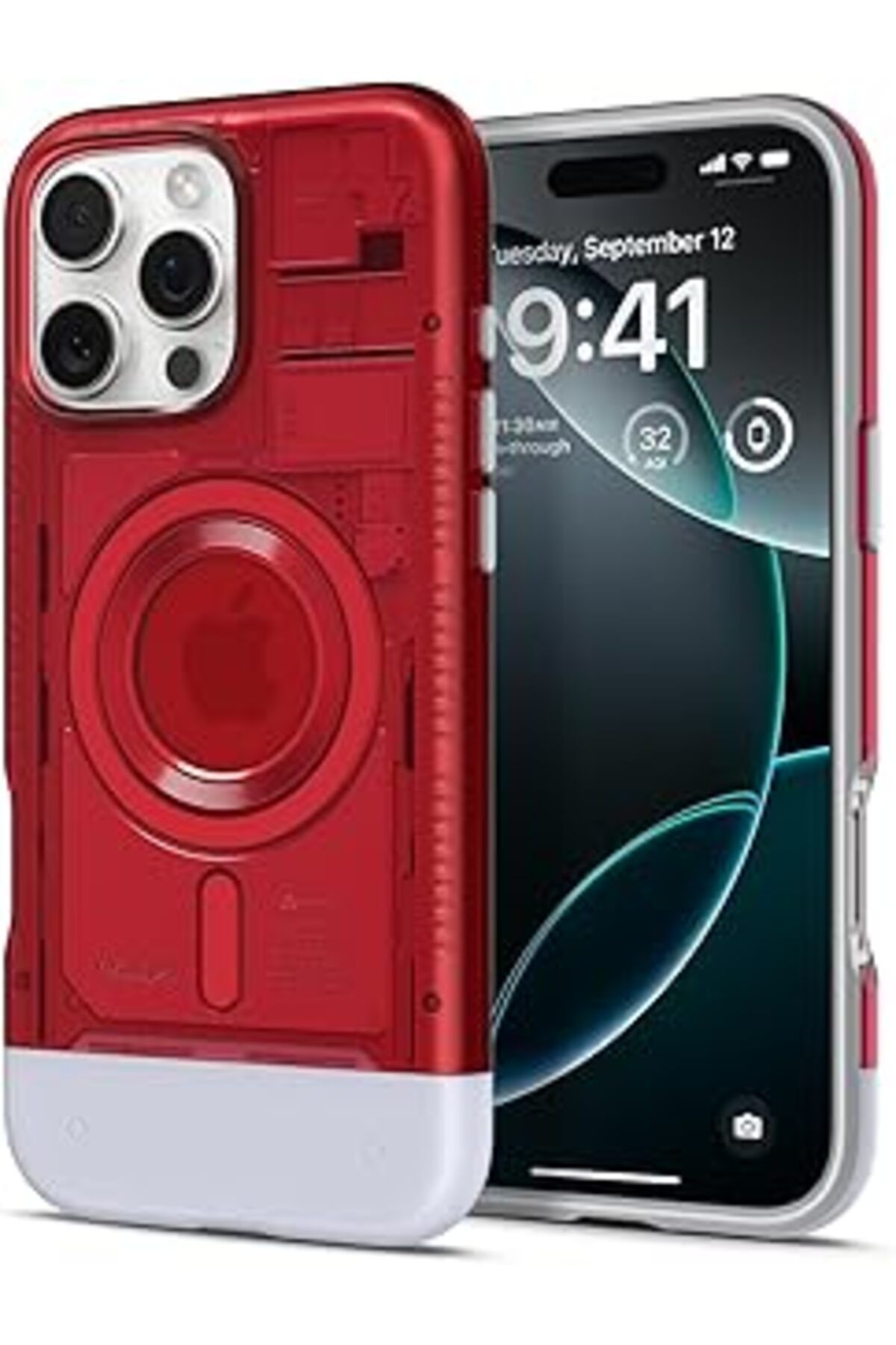 Pazarcan Iphone 16 Pro Max Kılıf Classic C1 Magfit Magsafe Özellikli Ruby - Acs08020