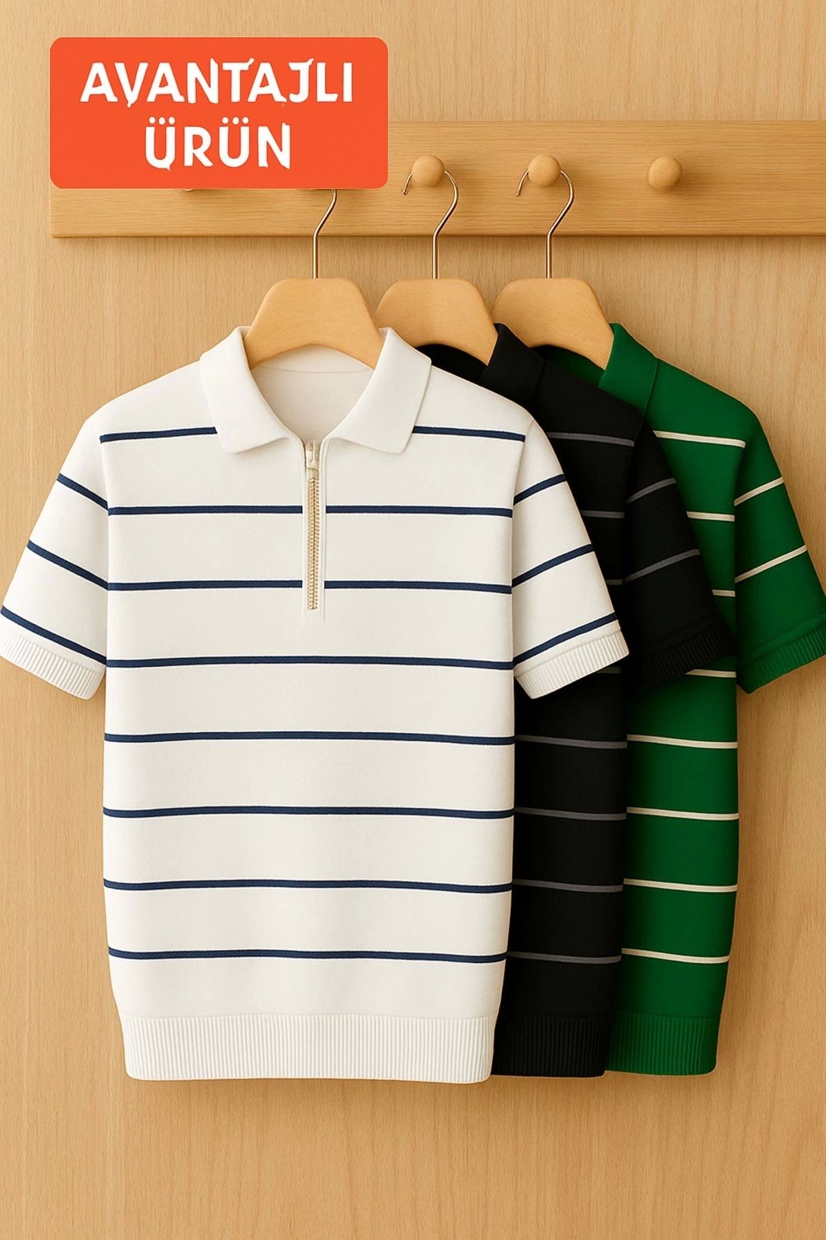 LC Waikiki LC WAIKI 3 lü set avantajlı paket erkek triko tişört
