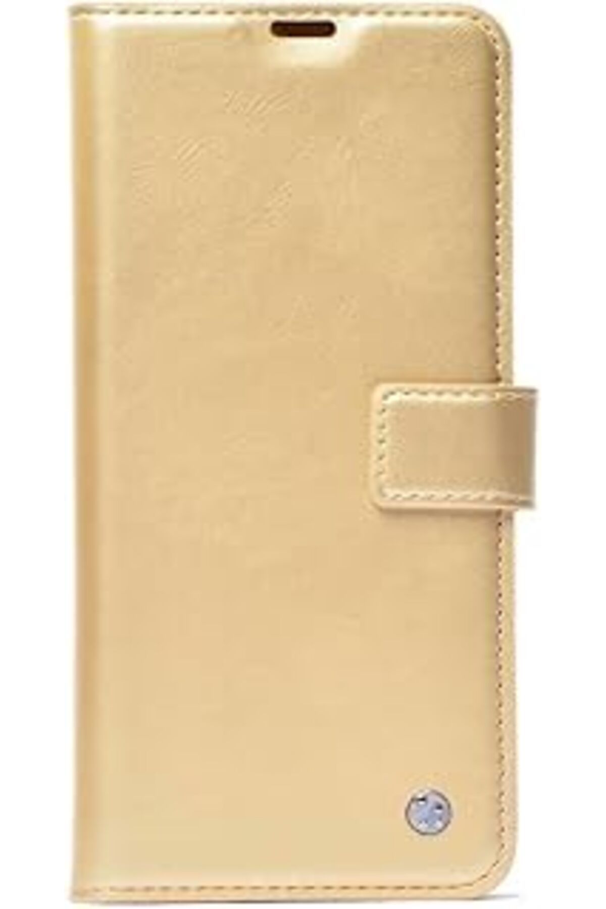Pazarcan Galaxy S25 Ultra Kılıf Zore Kar Deluxe Kapaklı Kılıf (Gold)