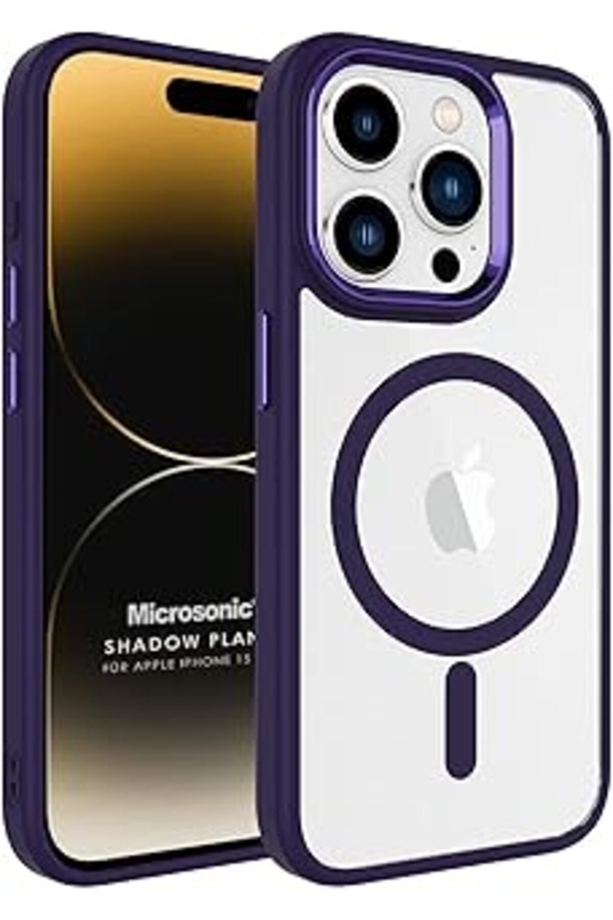 Pazarcan Microsonic Kılıf Apple Iphone 15 Ultra Için Magsafe Shadow Planet Mor [Iphone 15 Ultra Ile Uyumlu K