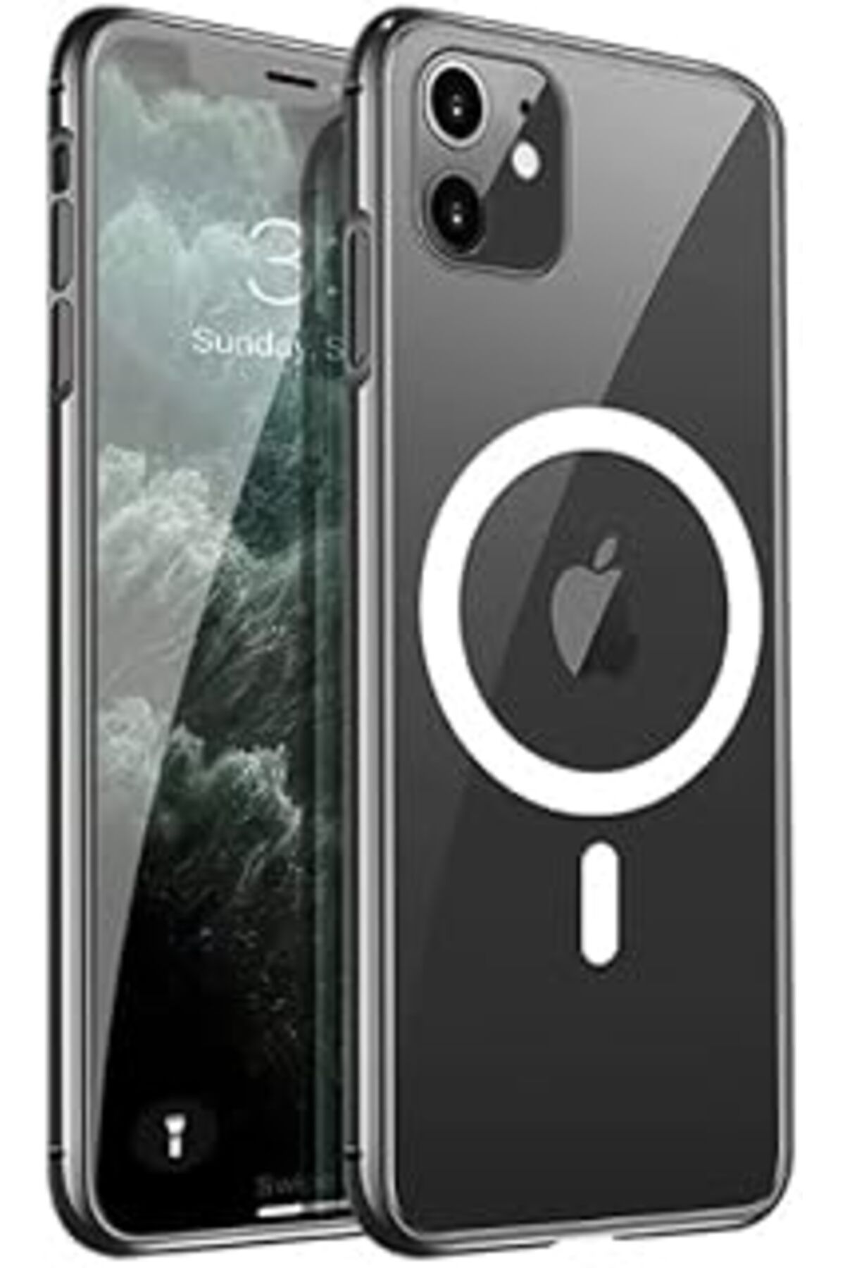 Pazarcan Starglow İphone 11 İçin Magsefe Ile Uyumlu Çok Şık Magnetik Şeffaf Kılıf Sararmaya Dayanıklı Polika