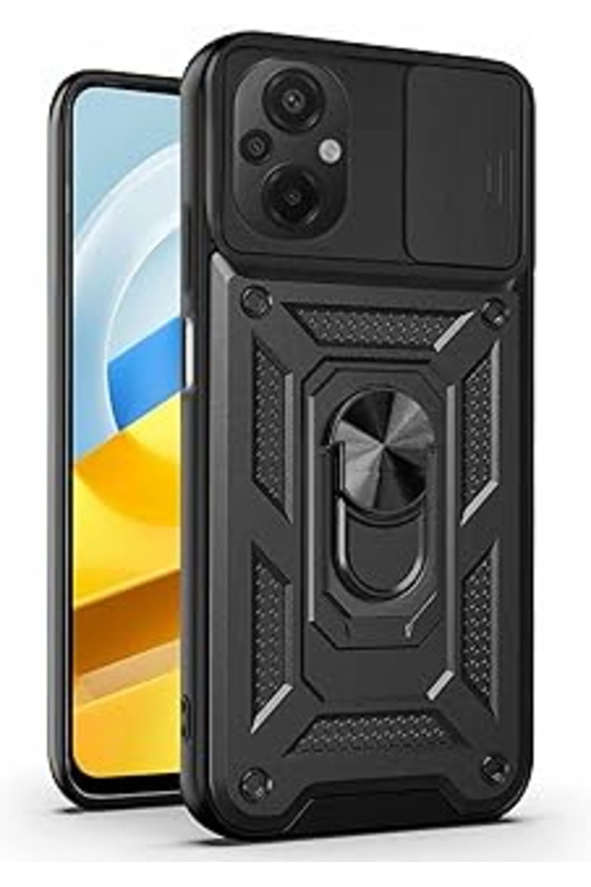 Karachil Microsonic Xiaomi Poco M5 Için Kılıf Impact Resistant Siyah [Poco M5 Ile Uyumlu Kılıf - Siyah]