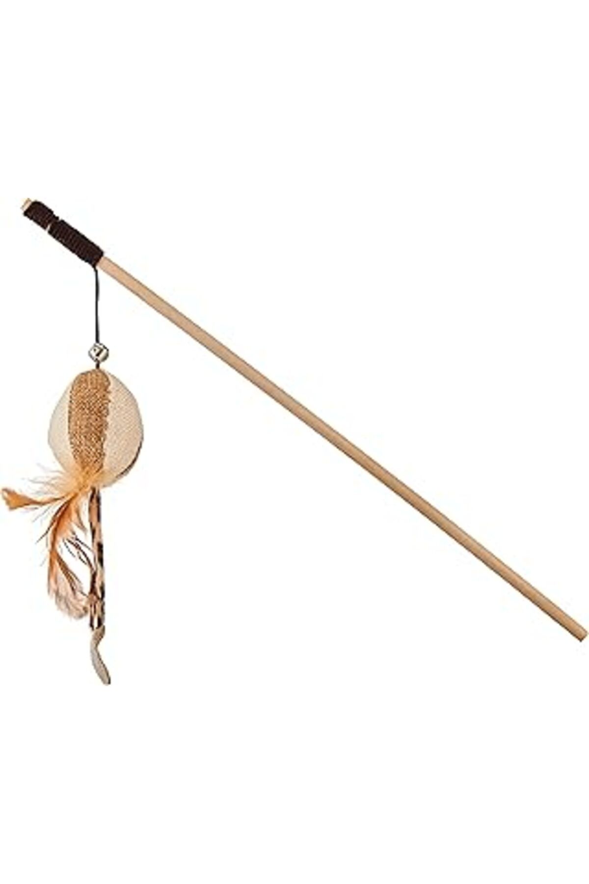 Pazarcan Beeztees Eastland 550070 Tüylü Ve Peluşlu Kedi Oltası Oyuncak, 46 Cm