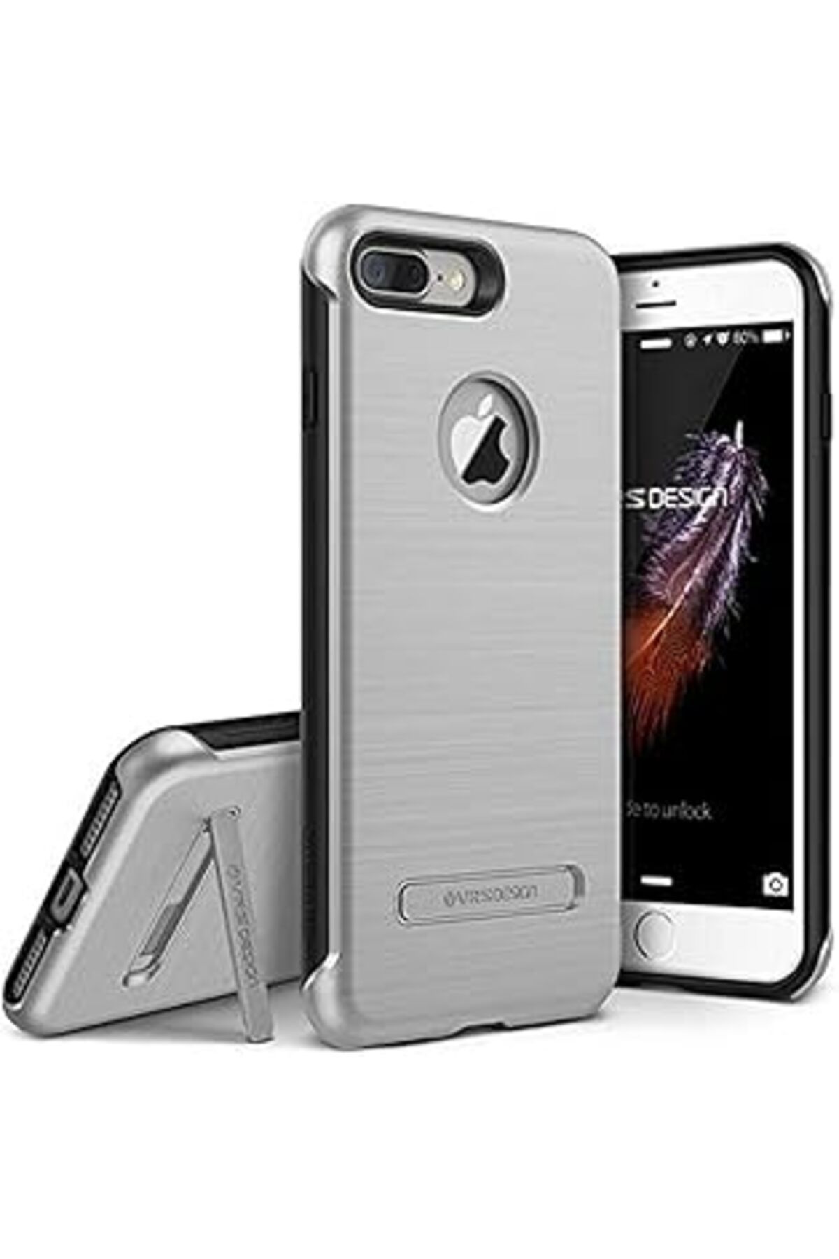 Karachil Vrs Design Vrs83080 Iphone 7 Plus Duo Guard Kılıf, Gümüş