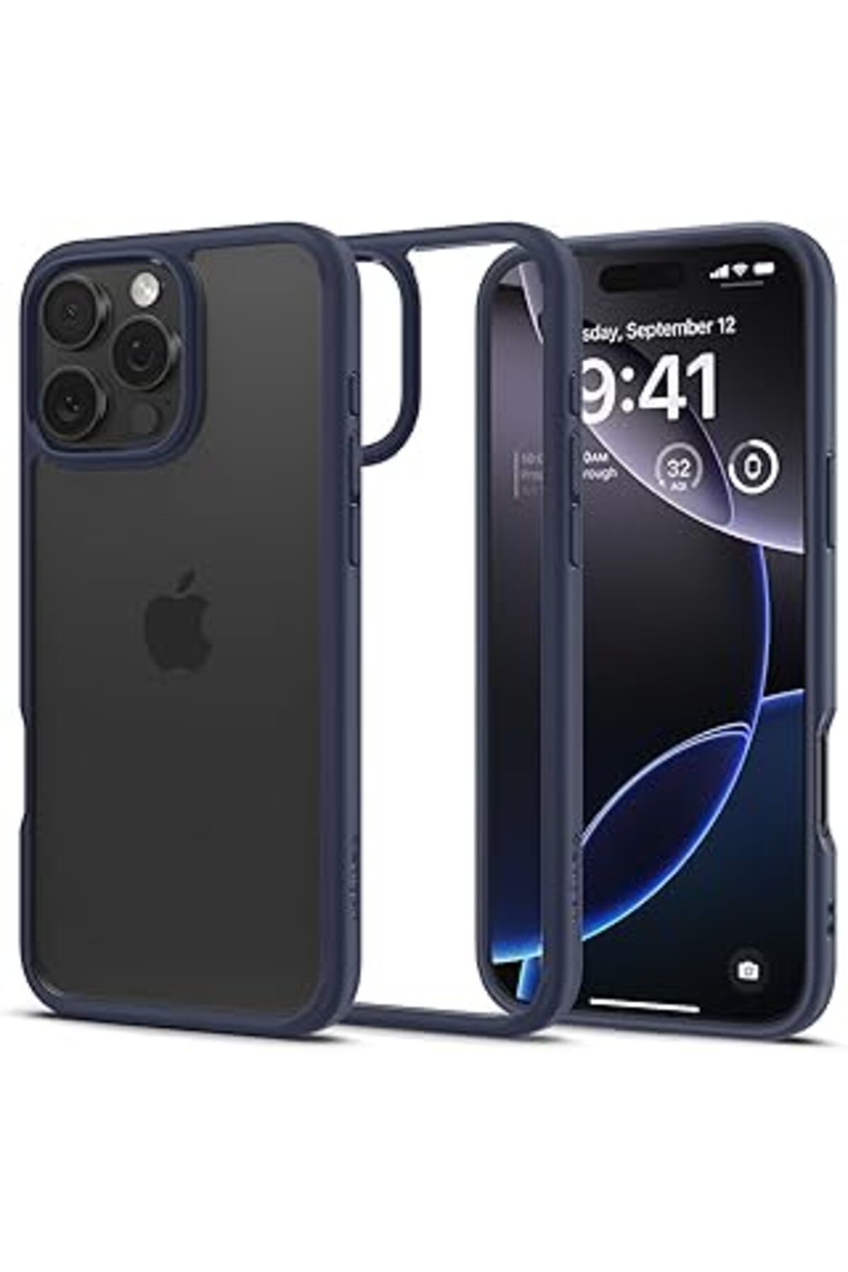 Pazarcan Iphone 16 Pro Max Kılıf Ultra Hybrid Navy Blue - Acs07997